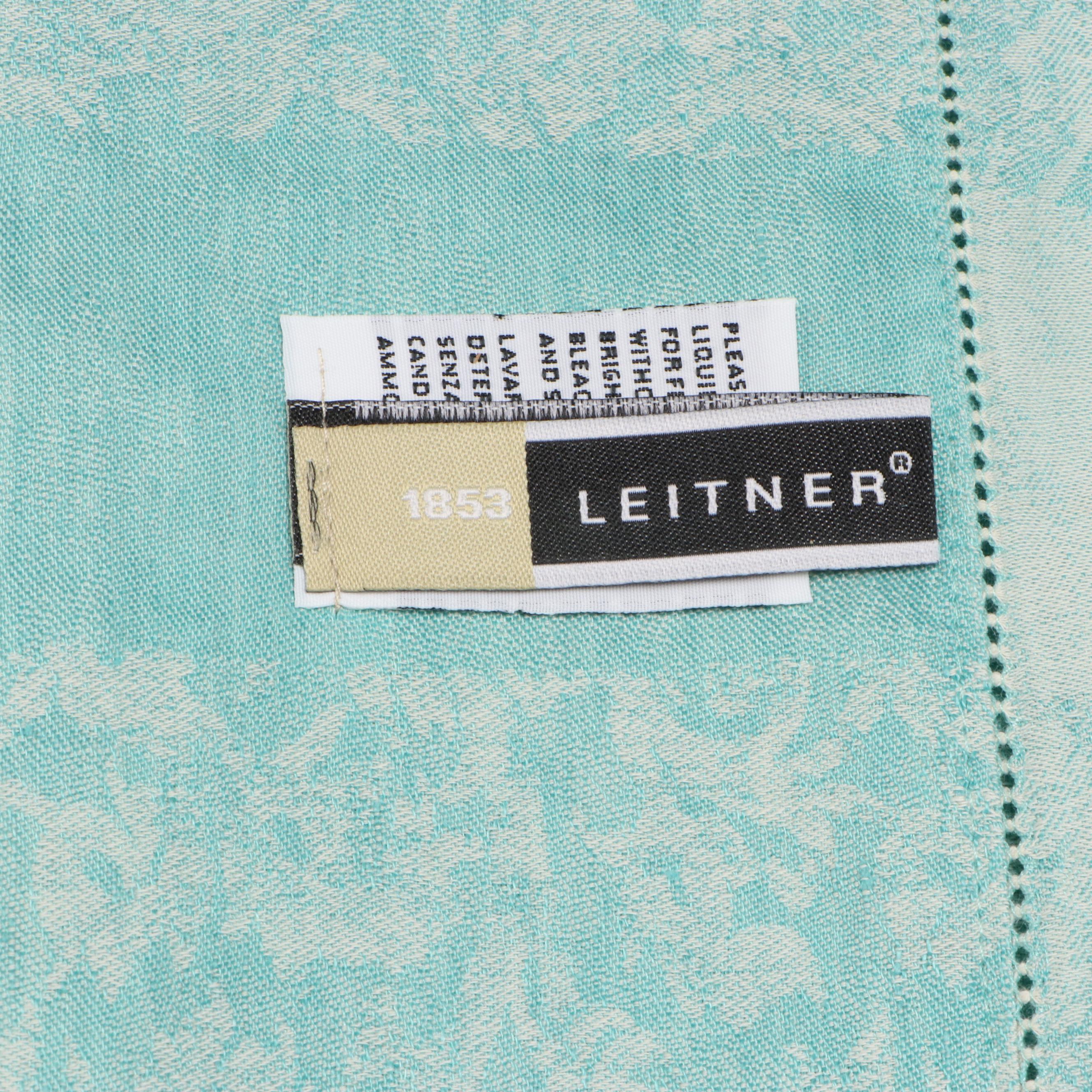 Leitner Leinen Aqua Linen Tablecloth