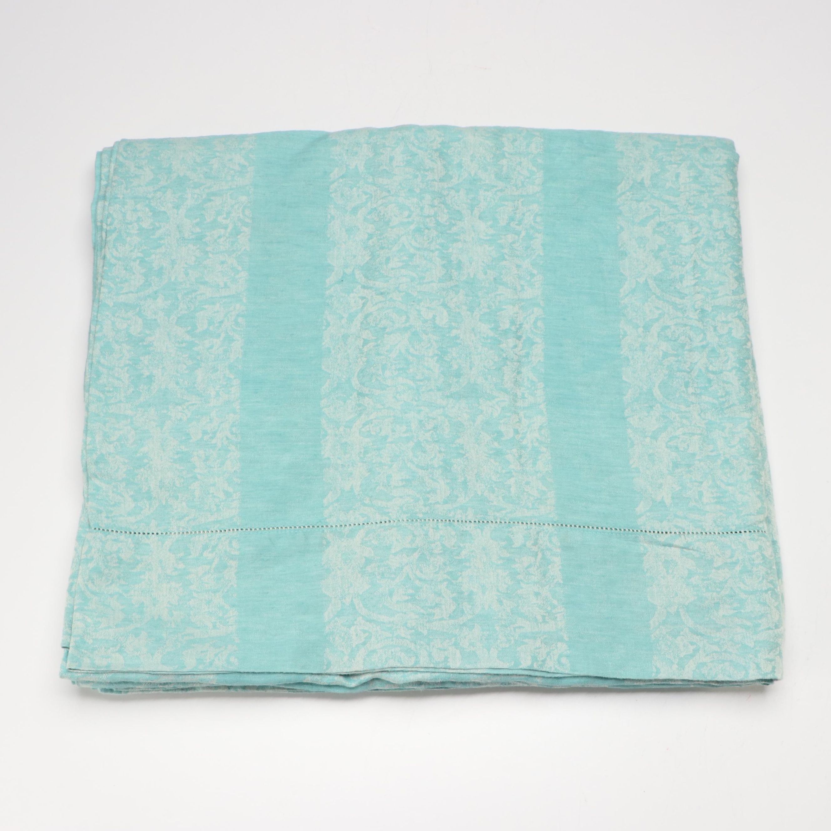Leitner Leinen Aqua Linen Tablecloth