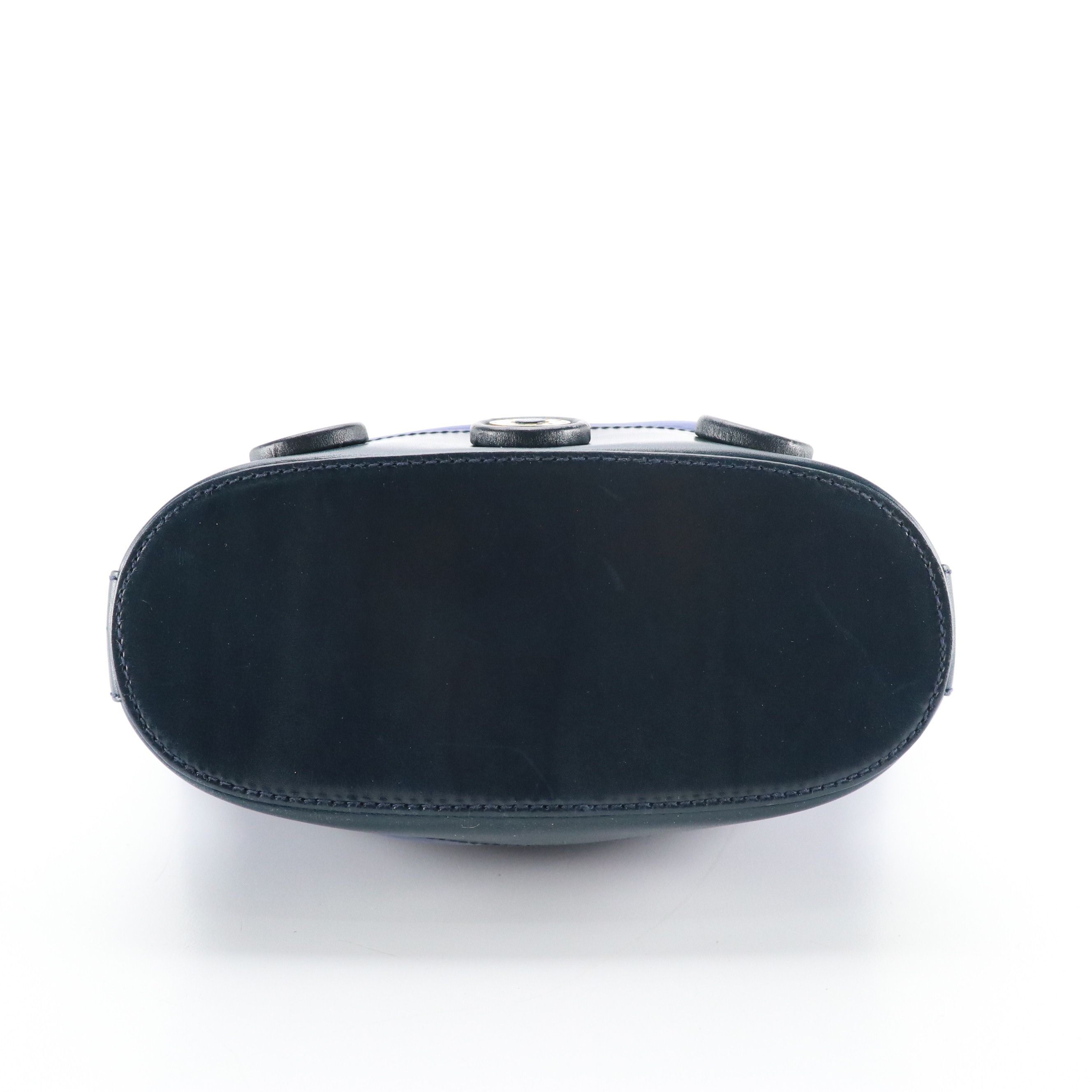 Tiffany & Co. Chain Link Bucket Bag in Blue Suede and Leather