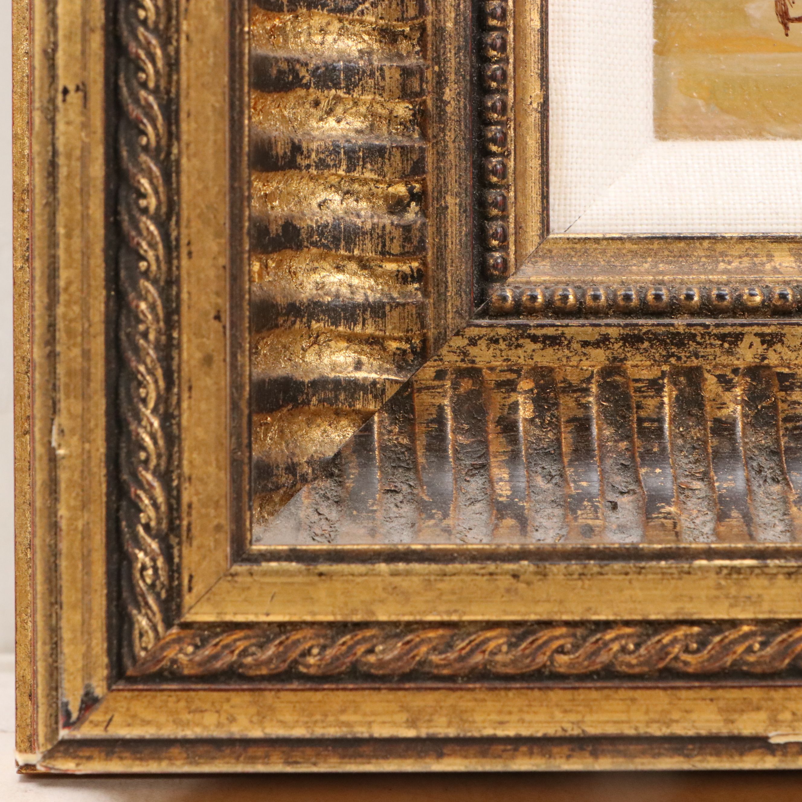 Louis van der Pol Character Study Oil Painting "The Flower Vendor"