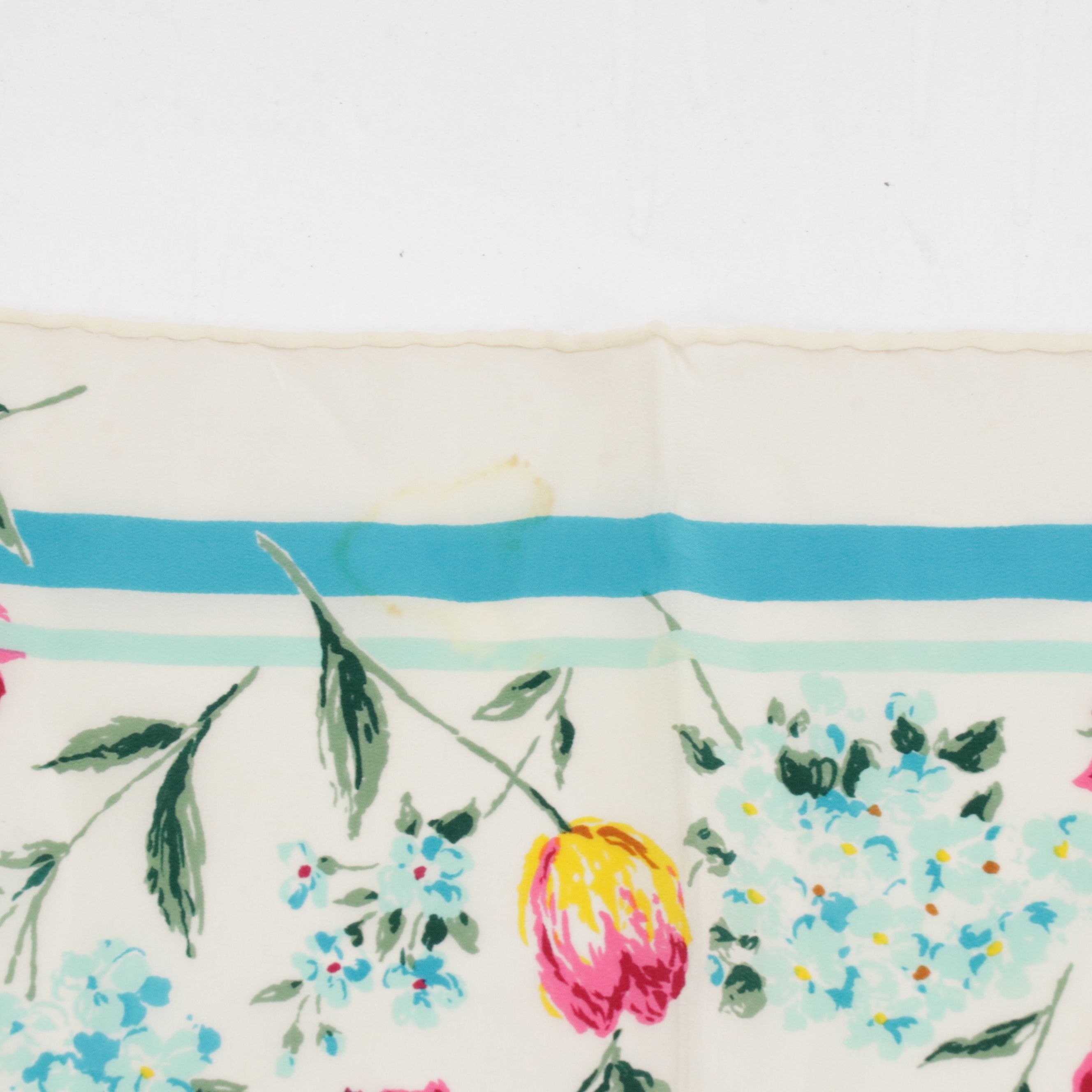 Christian Dior Écharpes Floral Print Silk Scarf