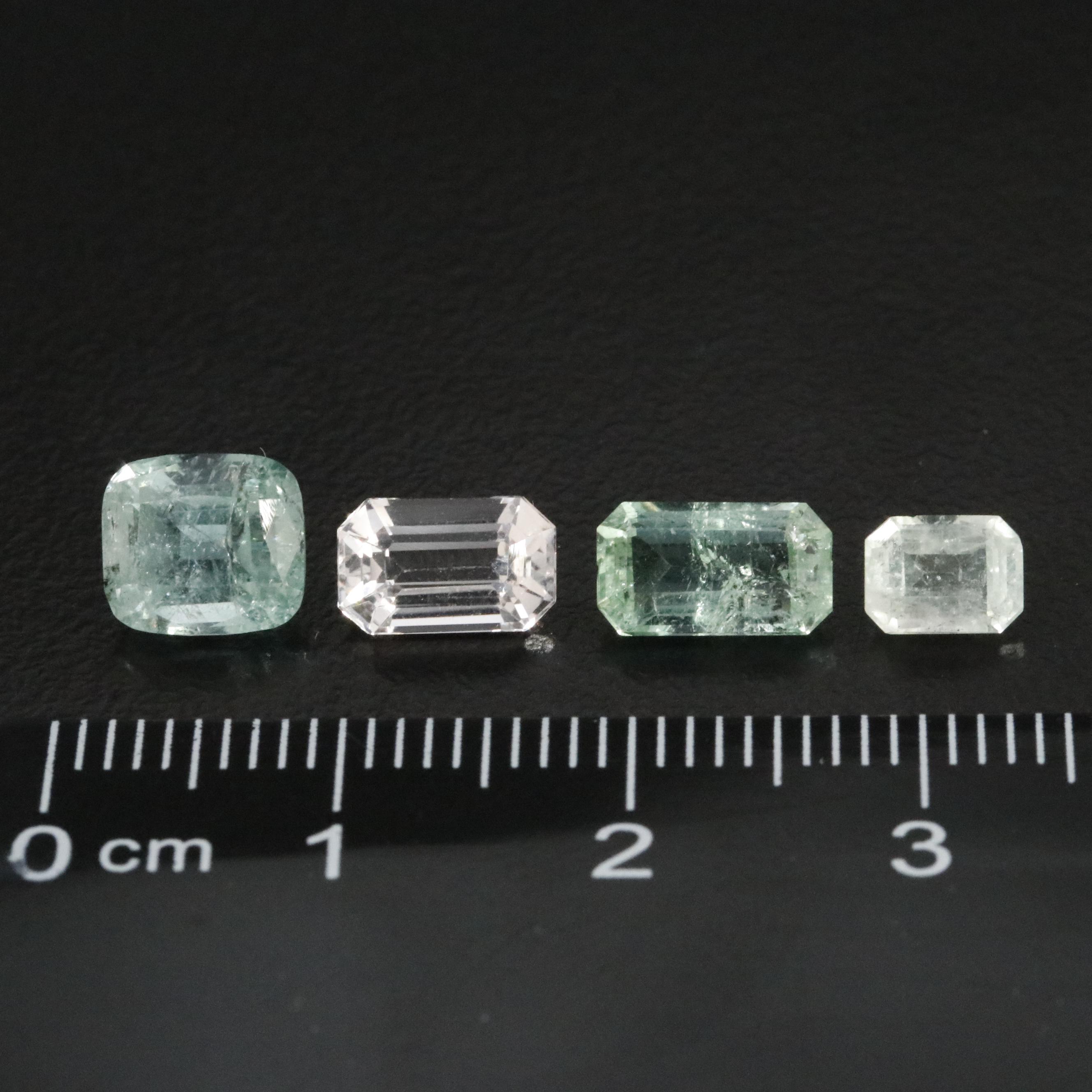 Loose 4.31 CTW Morganite, Emerald and Tourmaline Selection