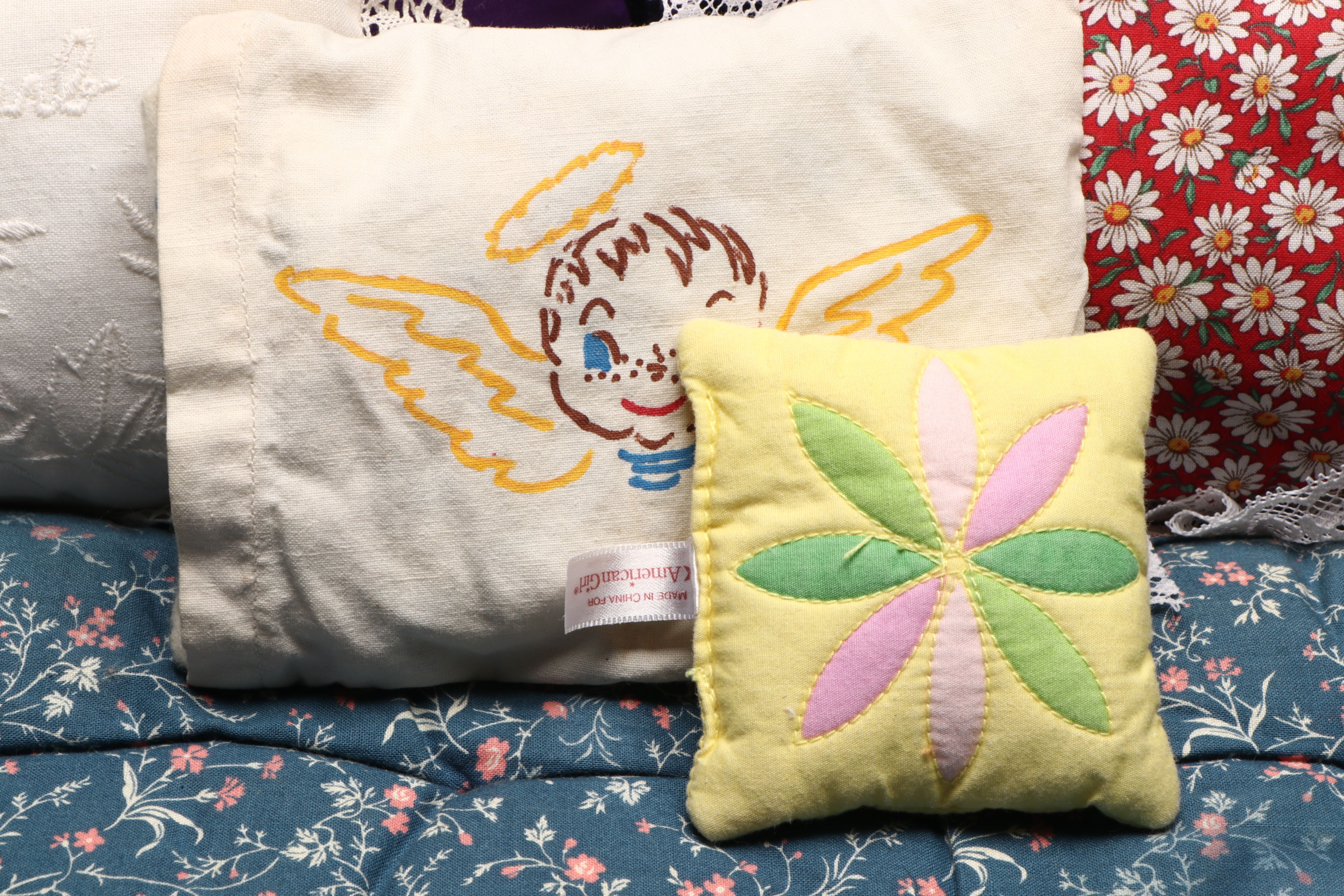 Dolly's Own, American Girl and Other Doll Sized Bedding, Late 20th Century