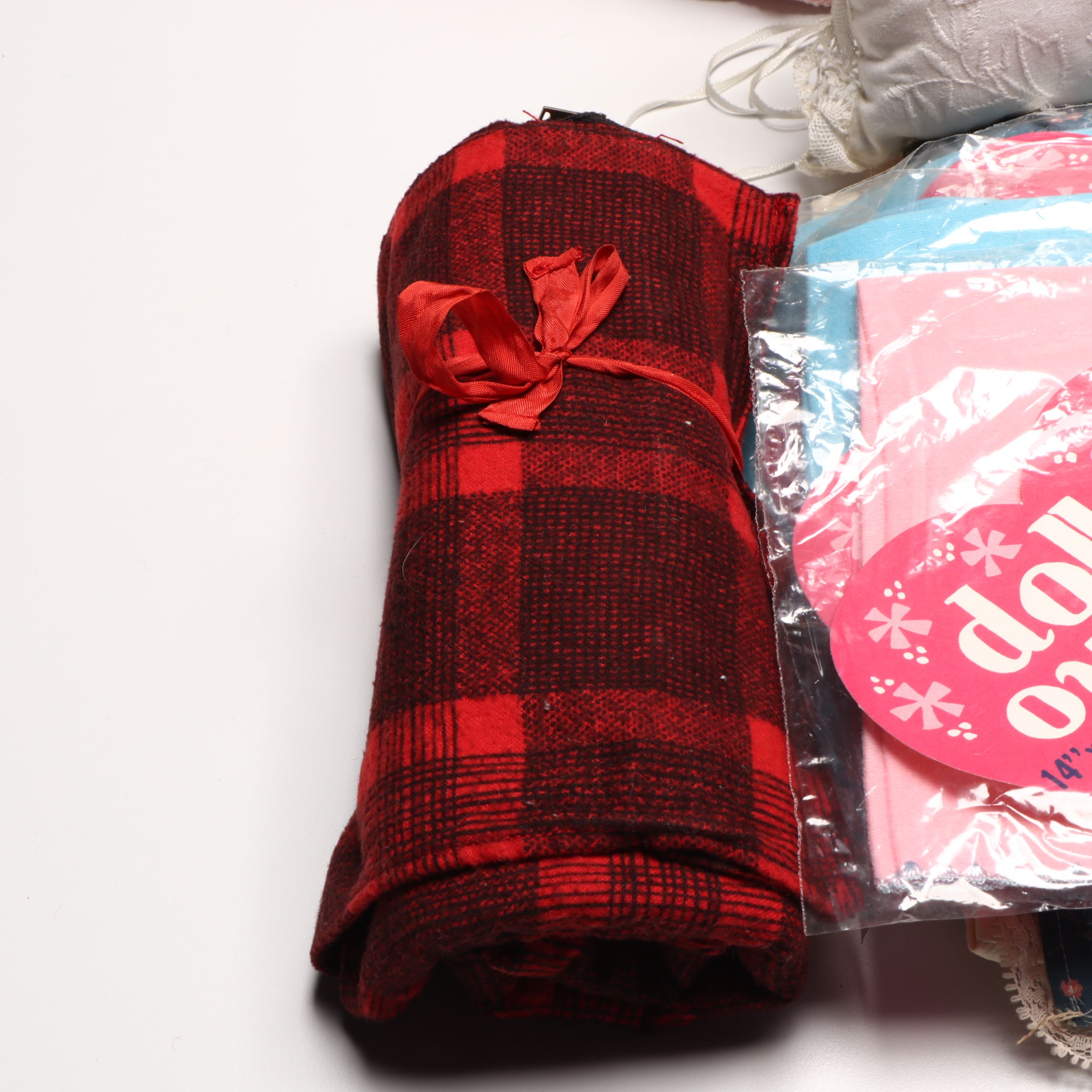 Dolly's Own, American Girl and Other Doll Sized Bedding, Late 20th Century