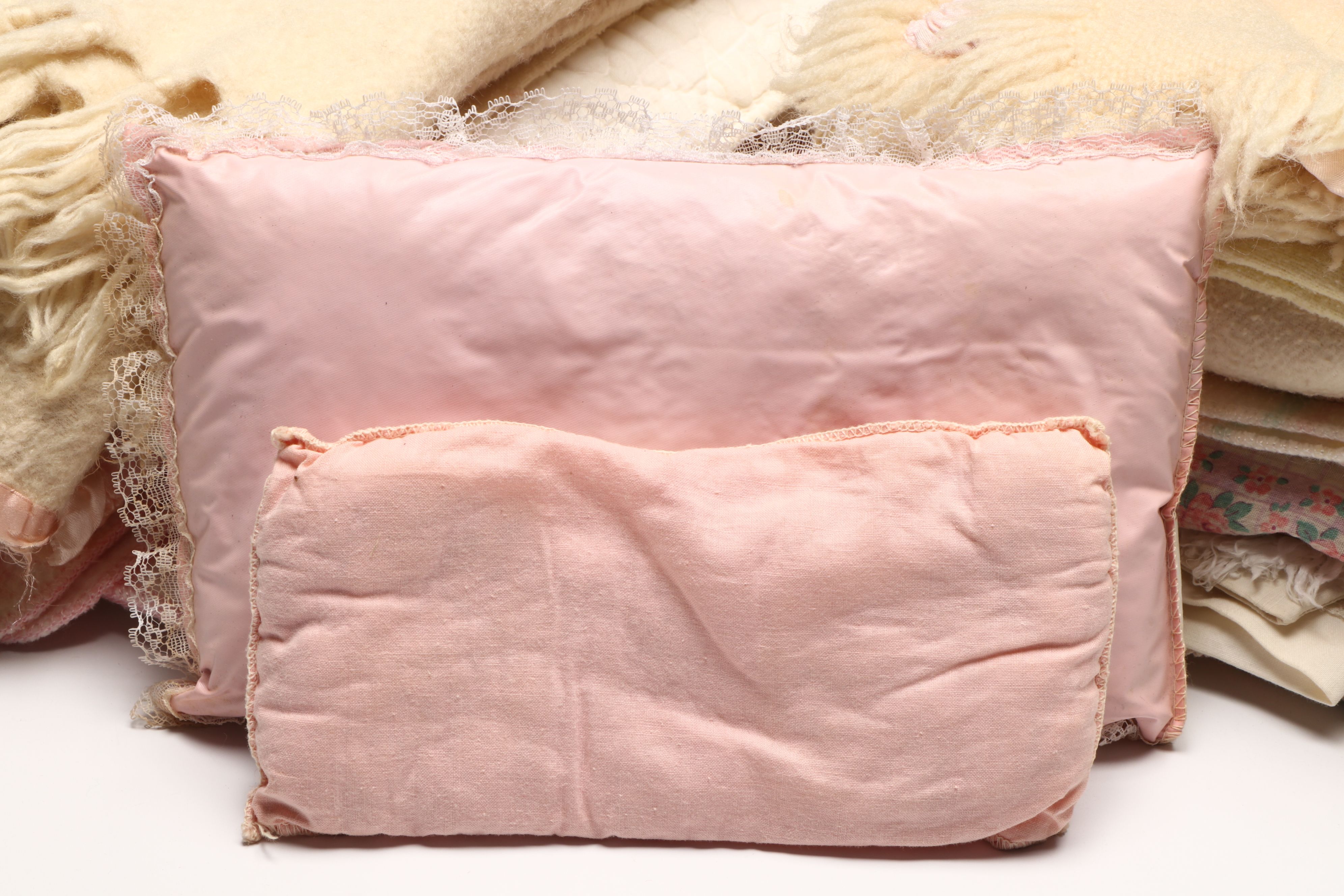 Dolly's Own, American Girl and Other Doll Sized Bedding, Late 20th Century