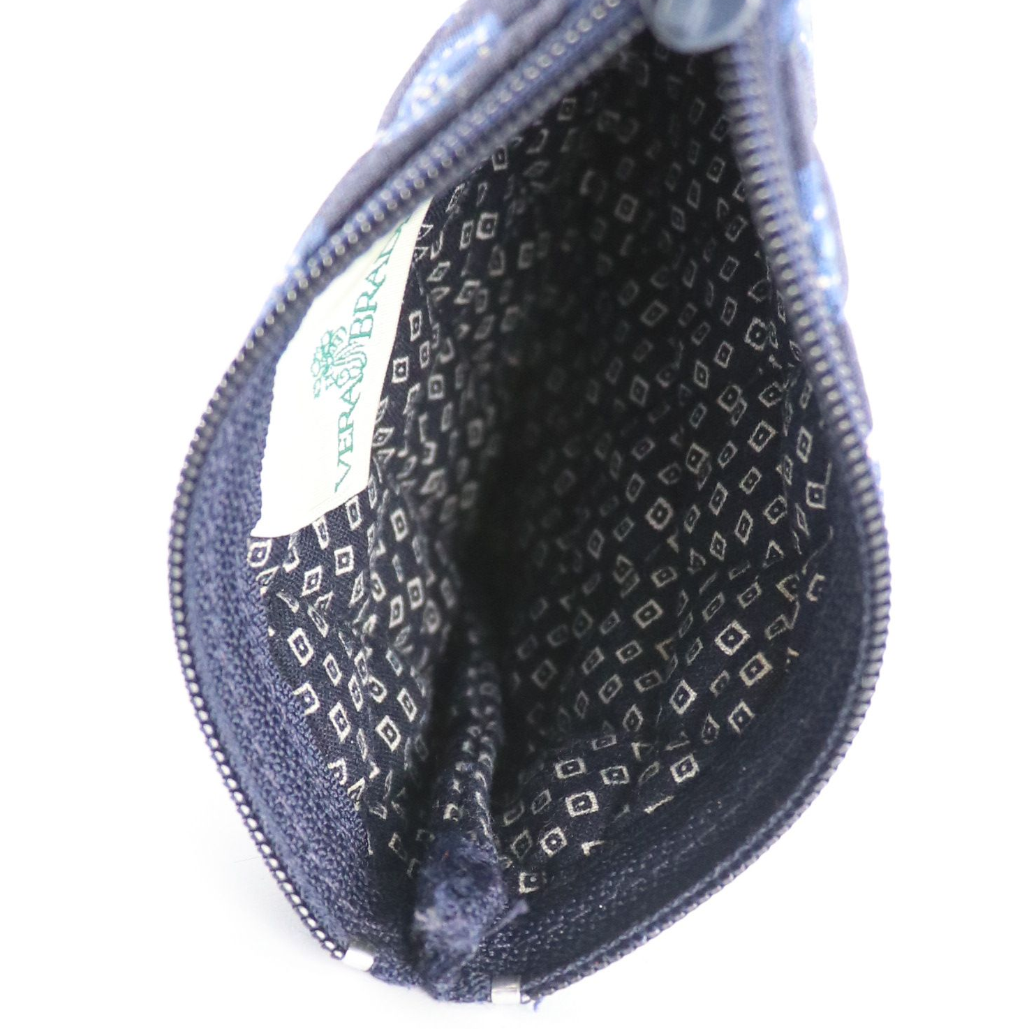 Vera Bradley Blue Coin Leaf Pattern Quilted Cotton Travel Bag Collection