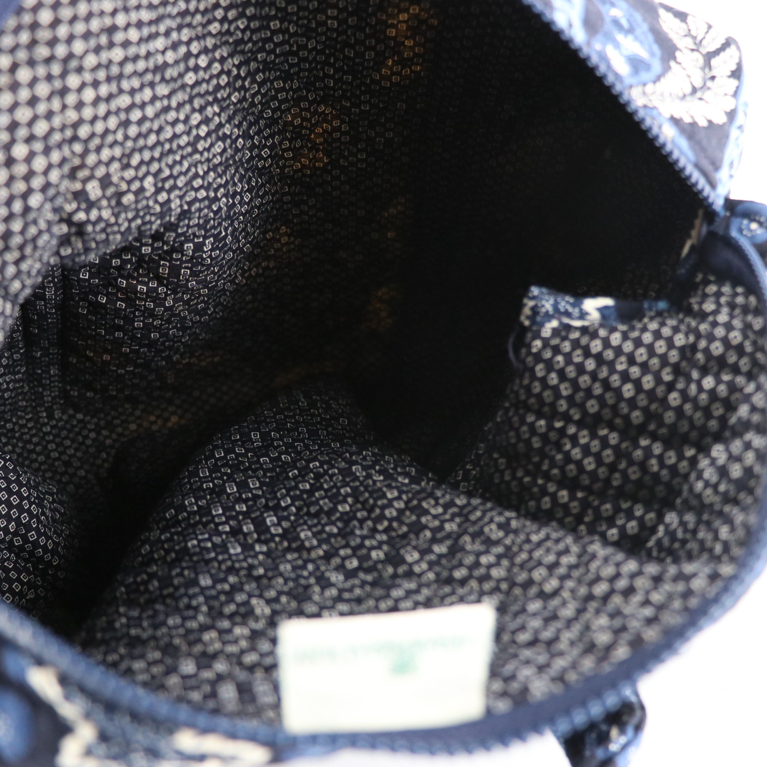 Vera Bradley Blue Coin Leaf Pattern Quilted Cotton Travel Bag Collection