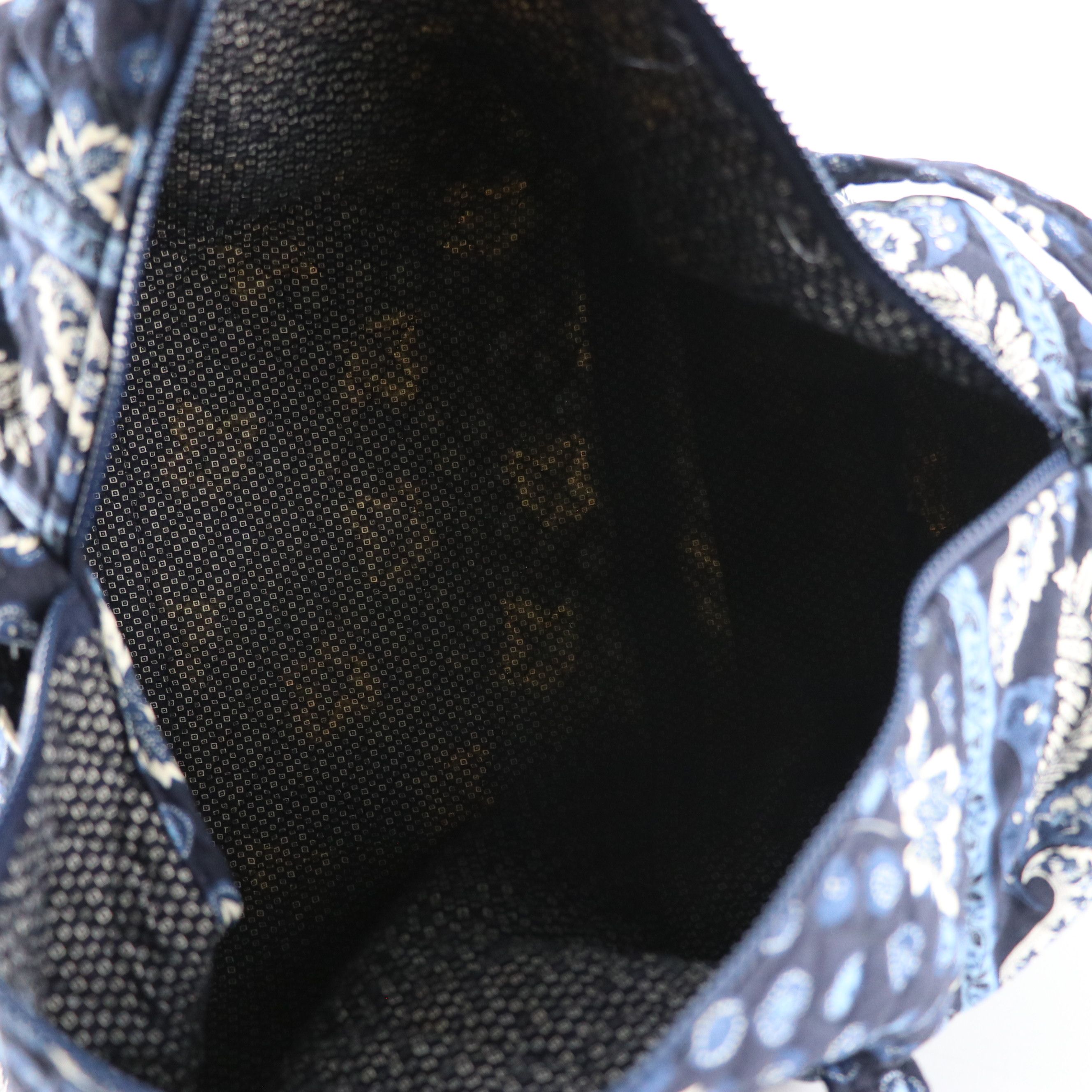 Vera Bradley Blue Coin Leaf Pattern Quilted Cotton Travel Bag Collection