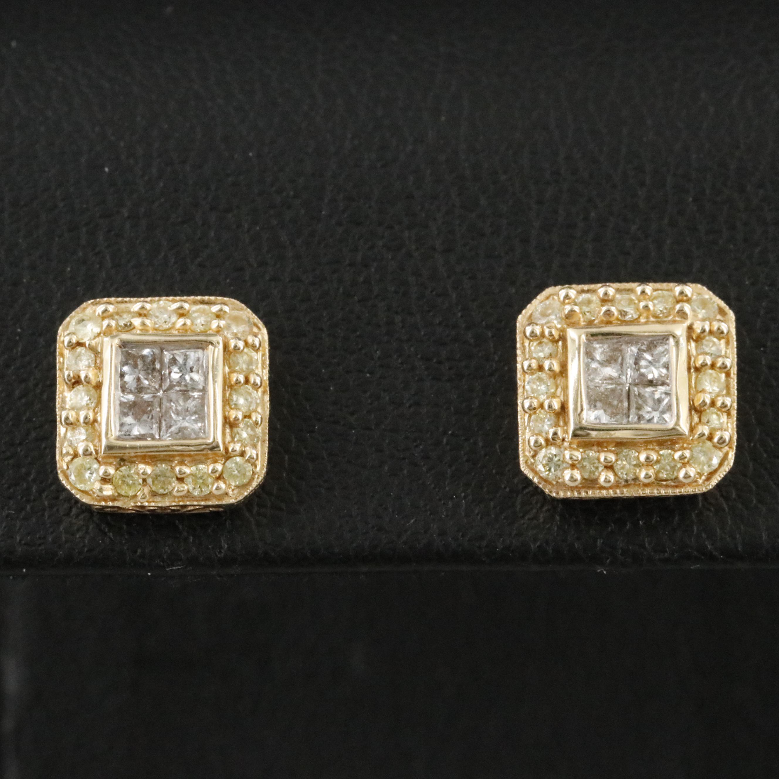14K 0.87 CTW Diamond Earrings