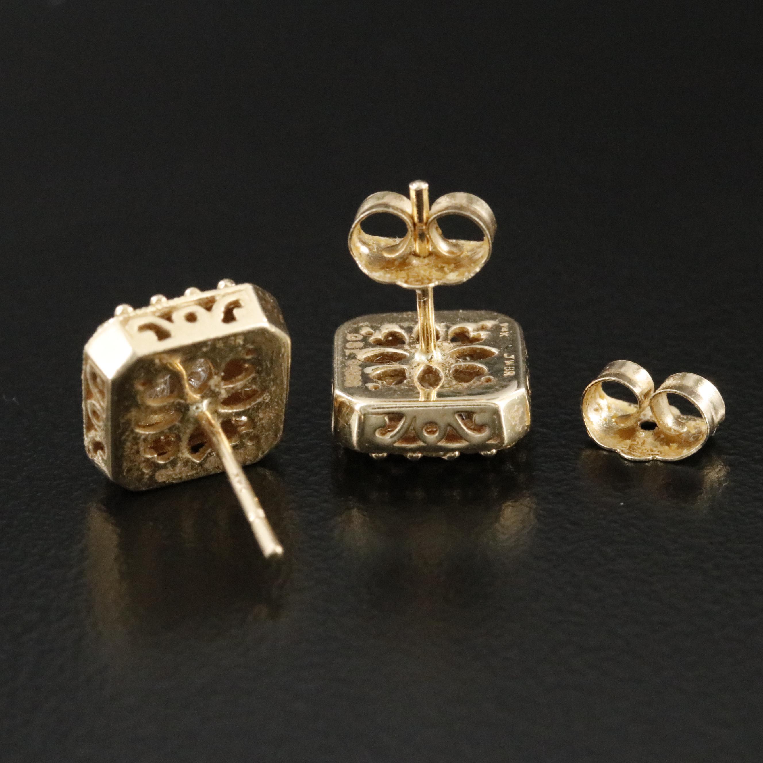 14K 0.87 CTW Diamond Earrings