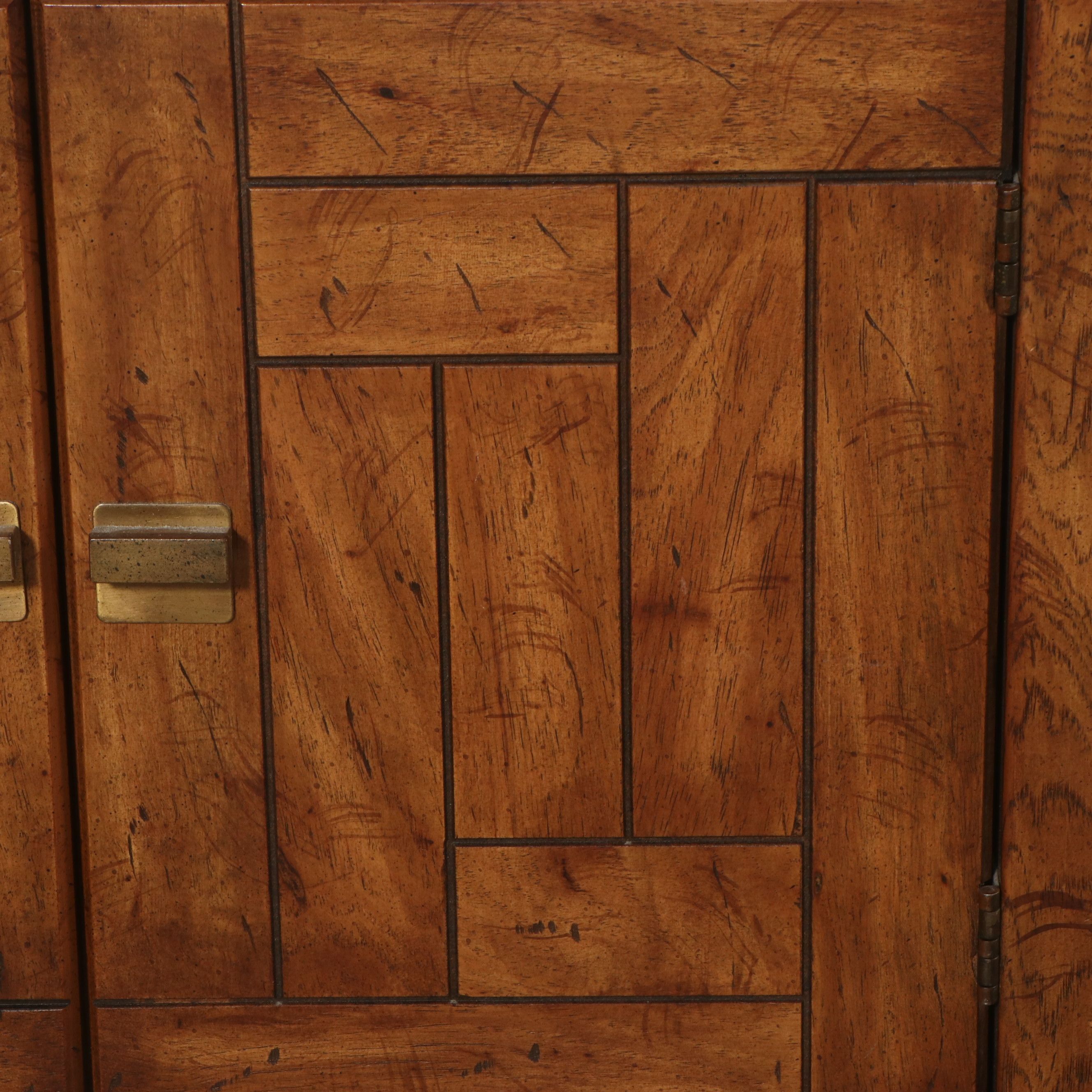 Pair of Drexel Heritage "Woodbriar" Pecan Nightstands, Late 20th Century
