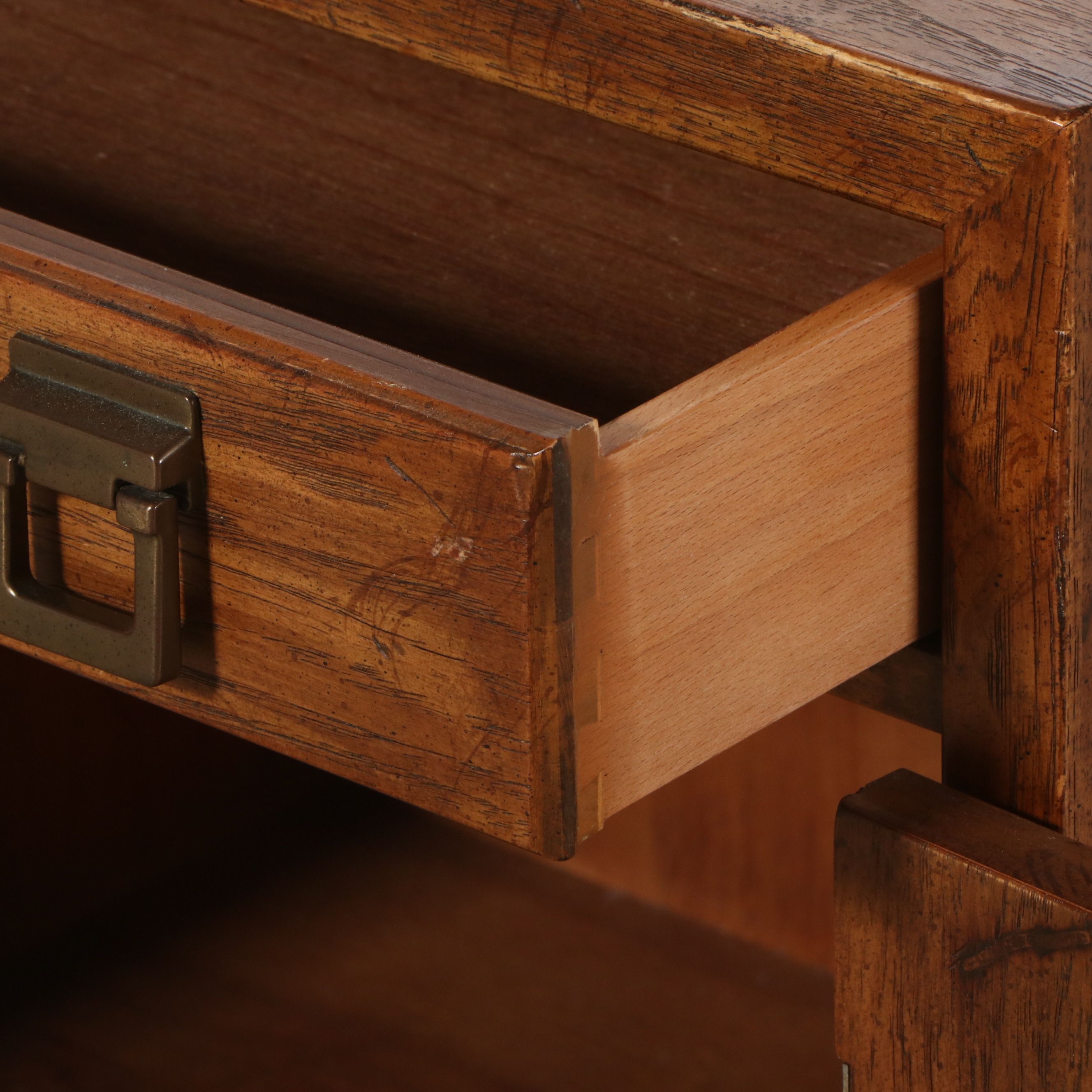 Pair of Drexel Heritage "Woodbriar" Pecan Nightstands, Late 20th Century