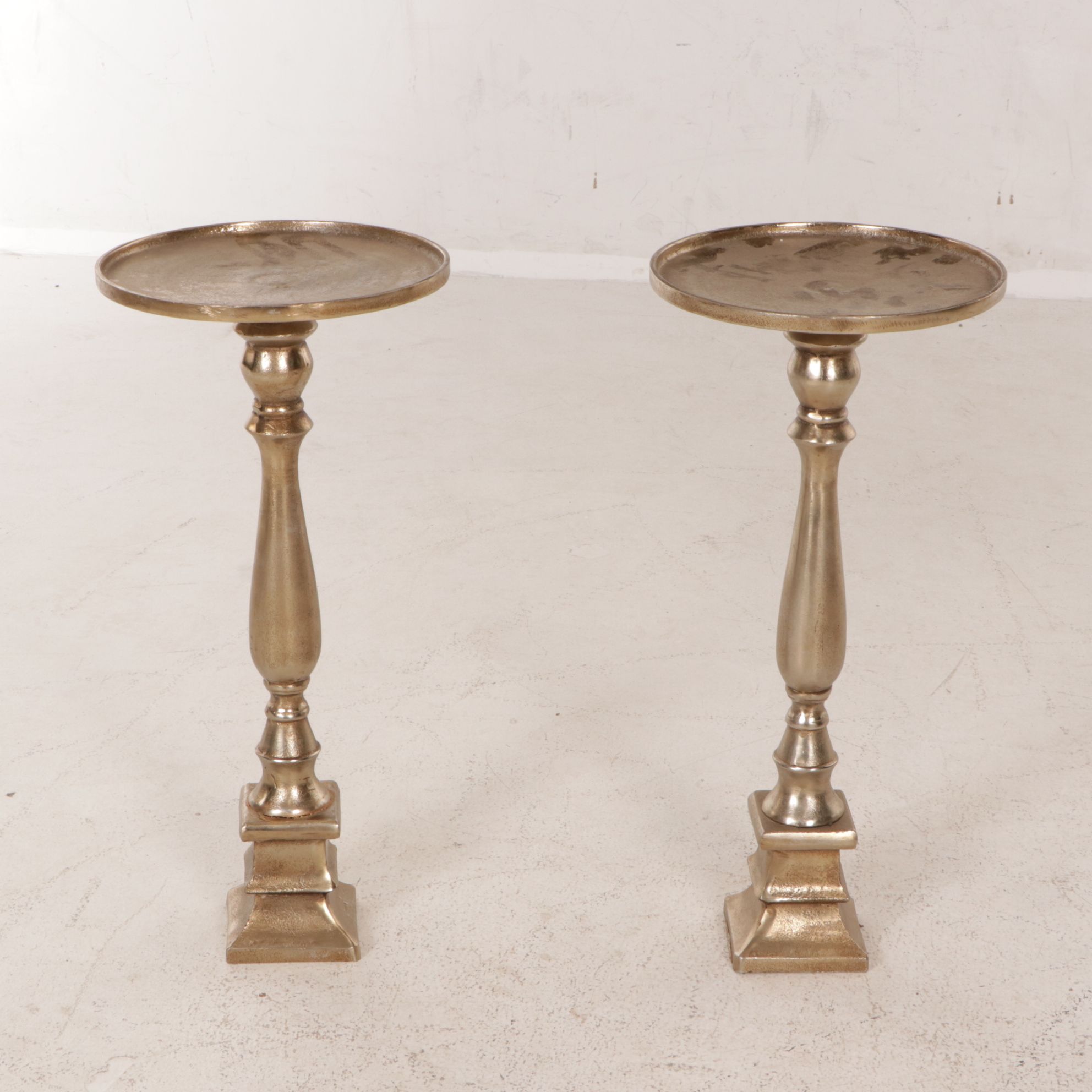 Gilt Pedestals & Candle Holders