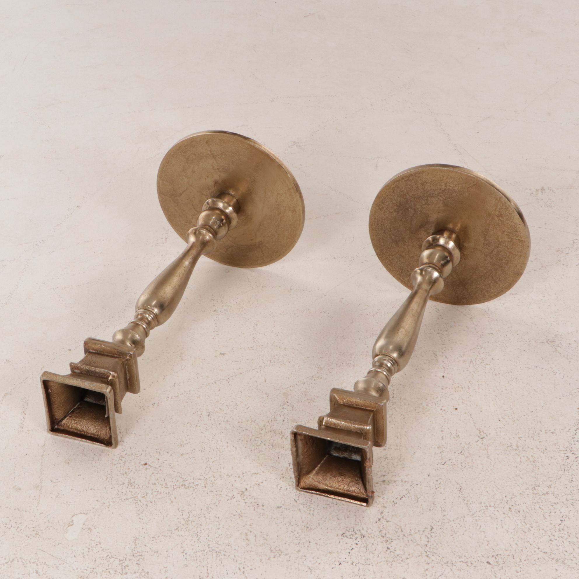 Gilt Pedestals & Candle Holders