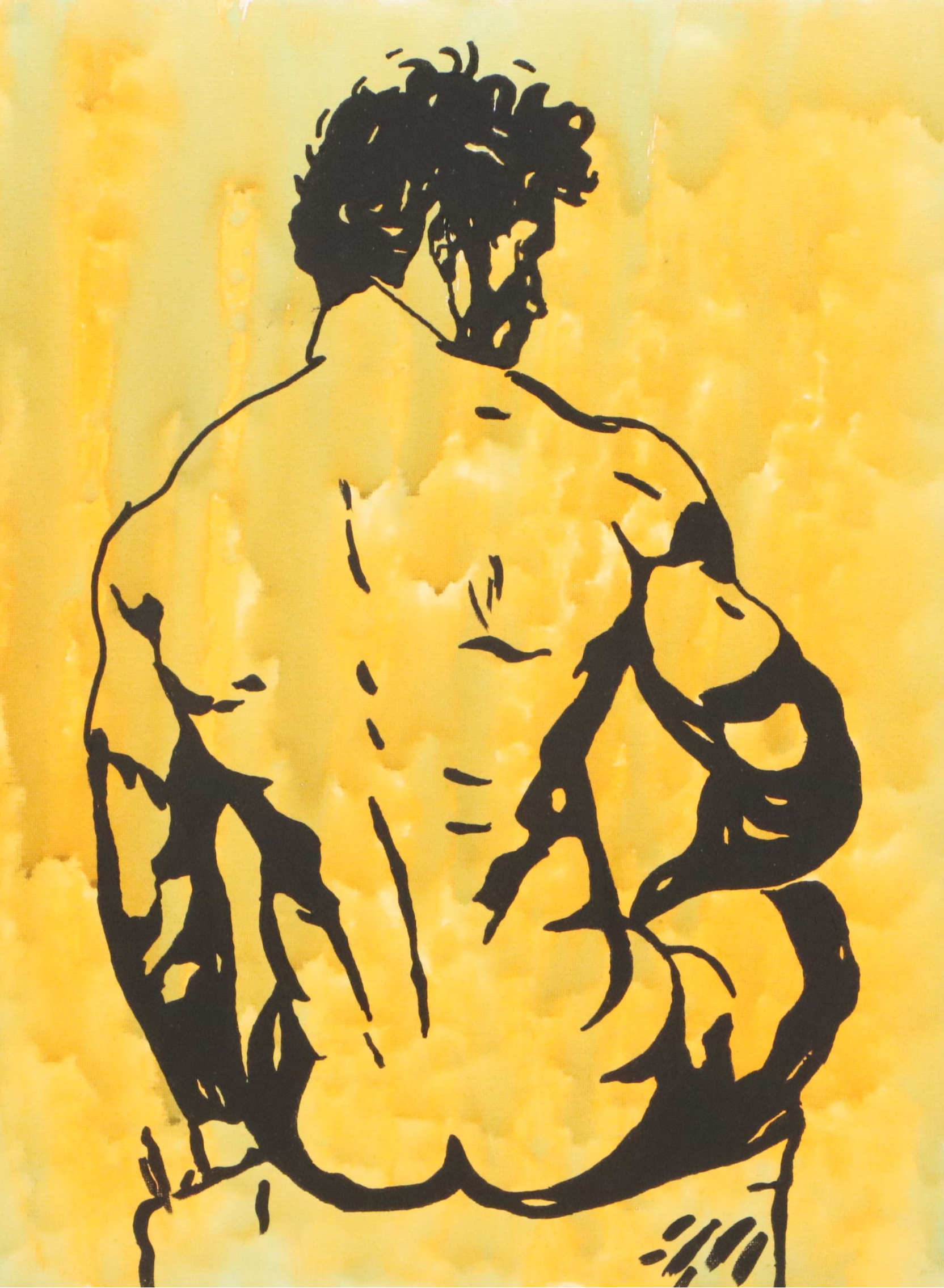 deSanto Acrylic Painting of "Torque," 2025
