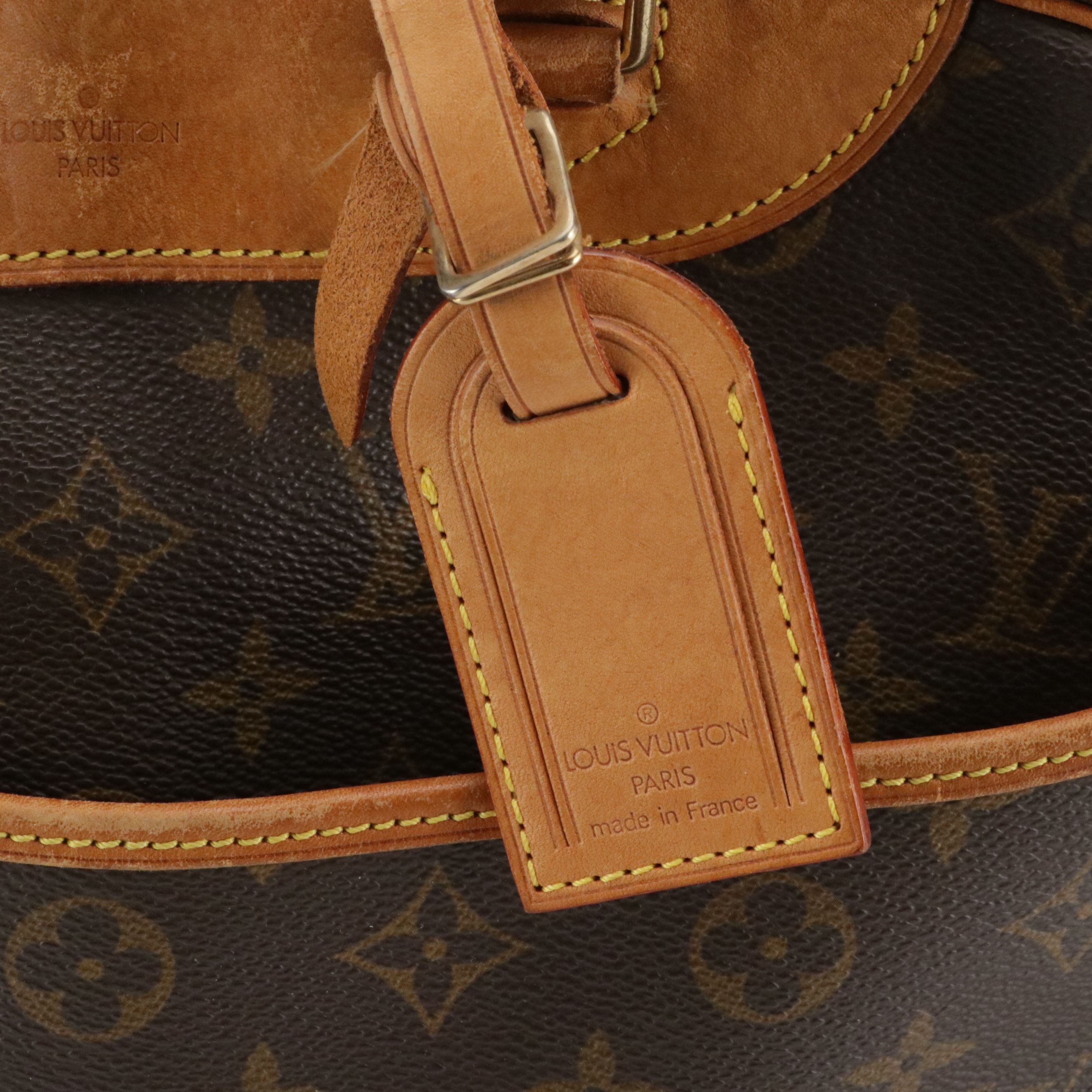 Louis Vuitton Deauville Handbag in Monogram Canvas and Vachetta Leather