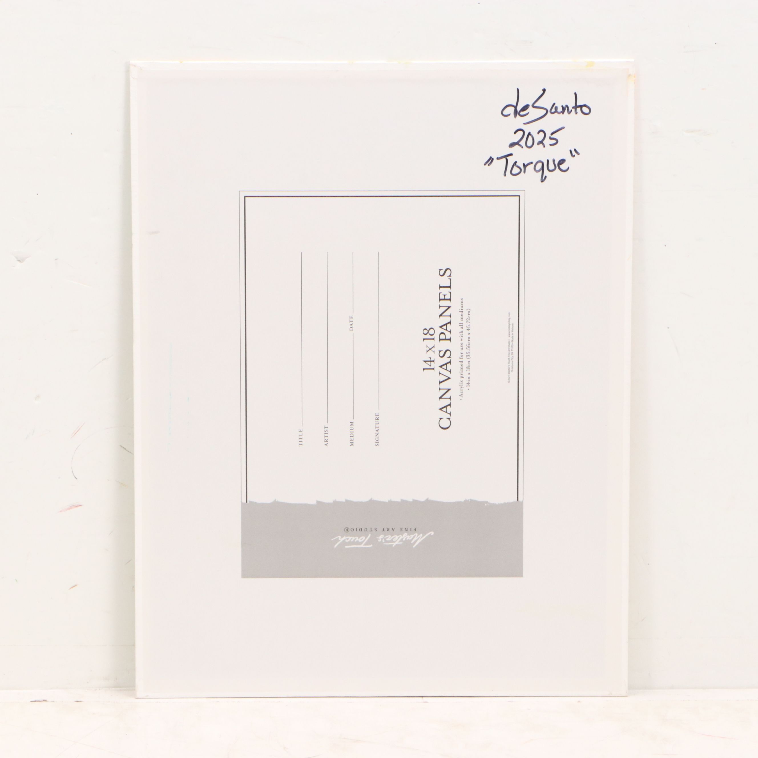 deSanto Acrylic Painting of "Torque," 2025