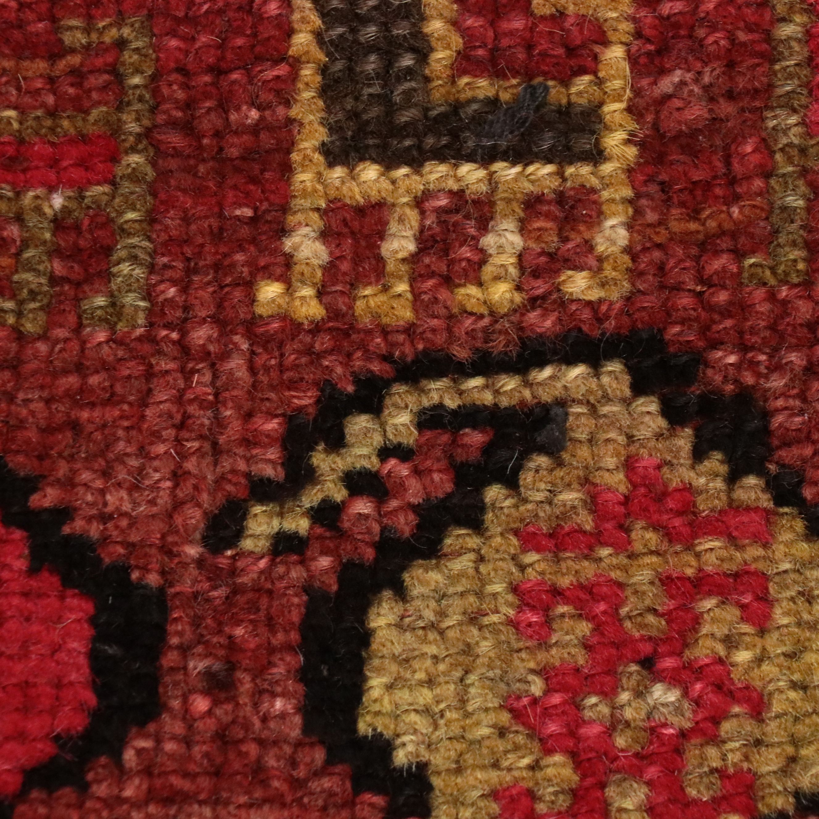 3'9 x 12'9 Hand-Knotted Persian Kurdish Long Rug