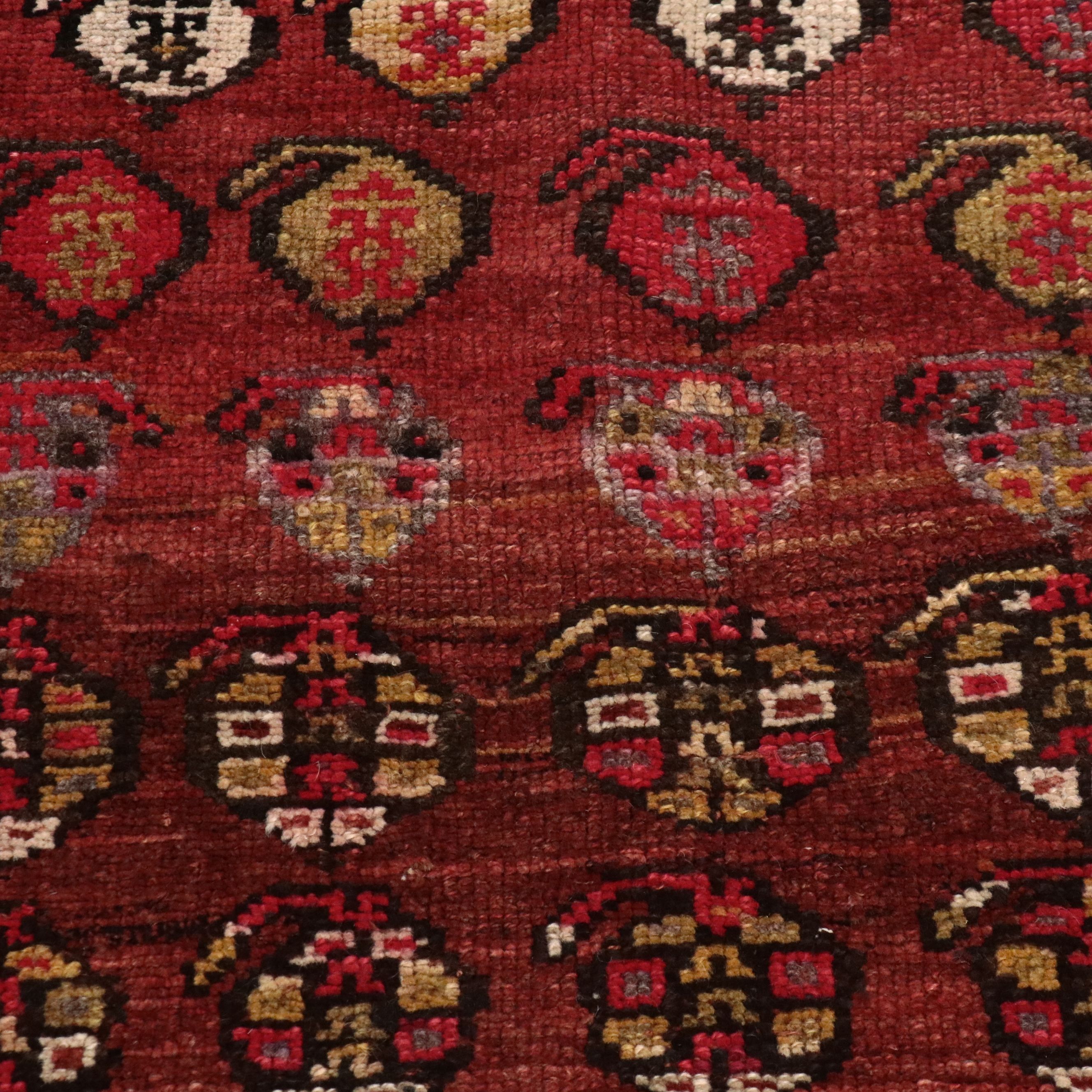 3'9 x 12'9 Hand-Knotted Persian Kurdish Long Rug