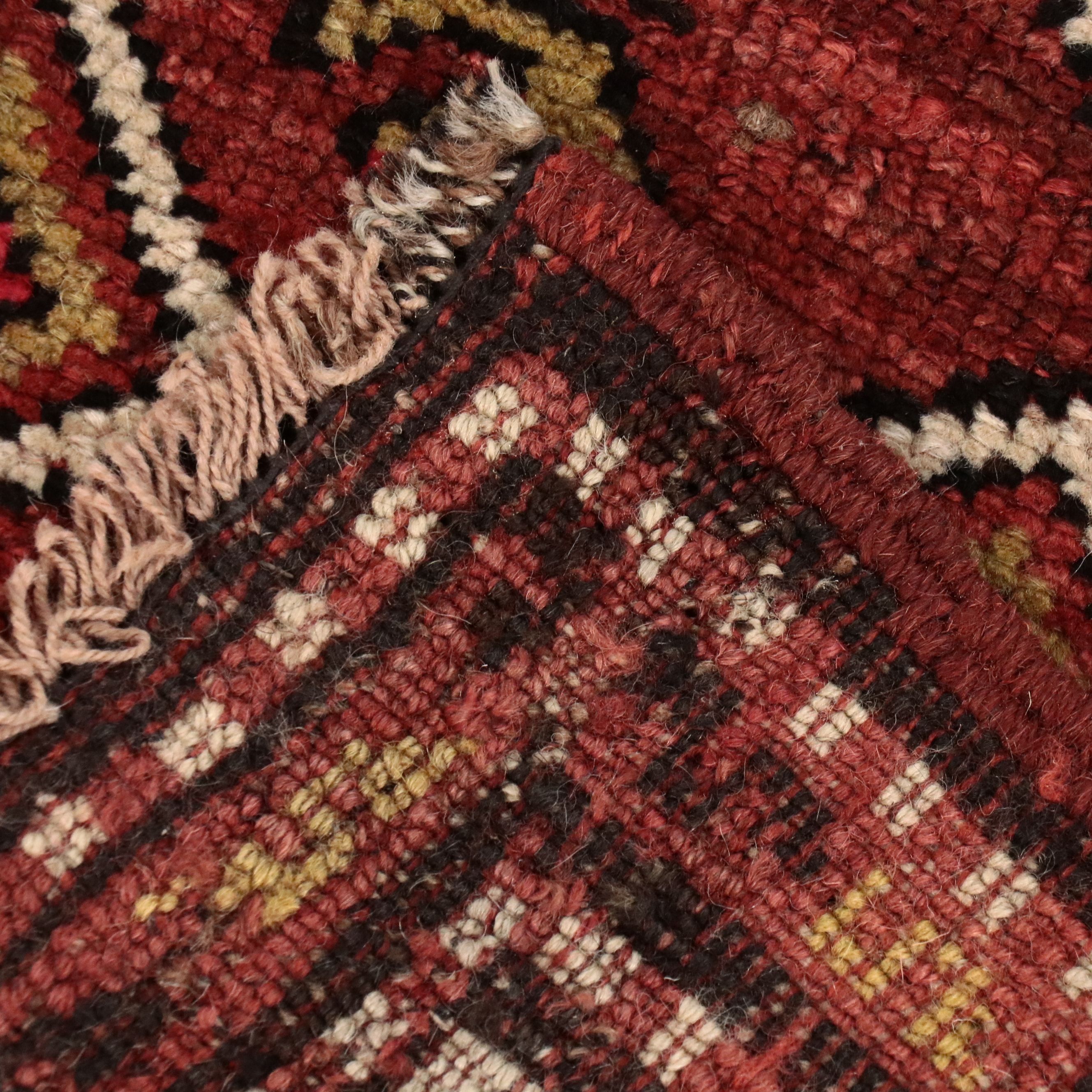 3'9 x 12'9 Hand-Knotted Persian Kurdish Long Rug