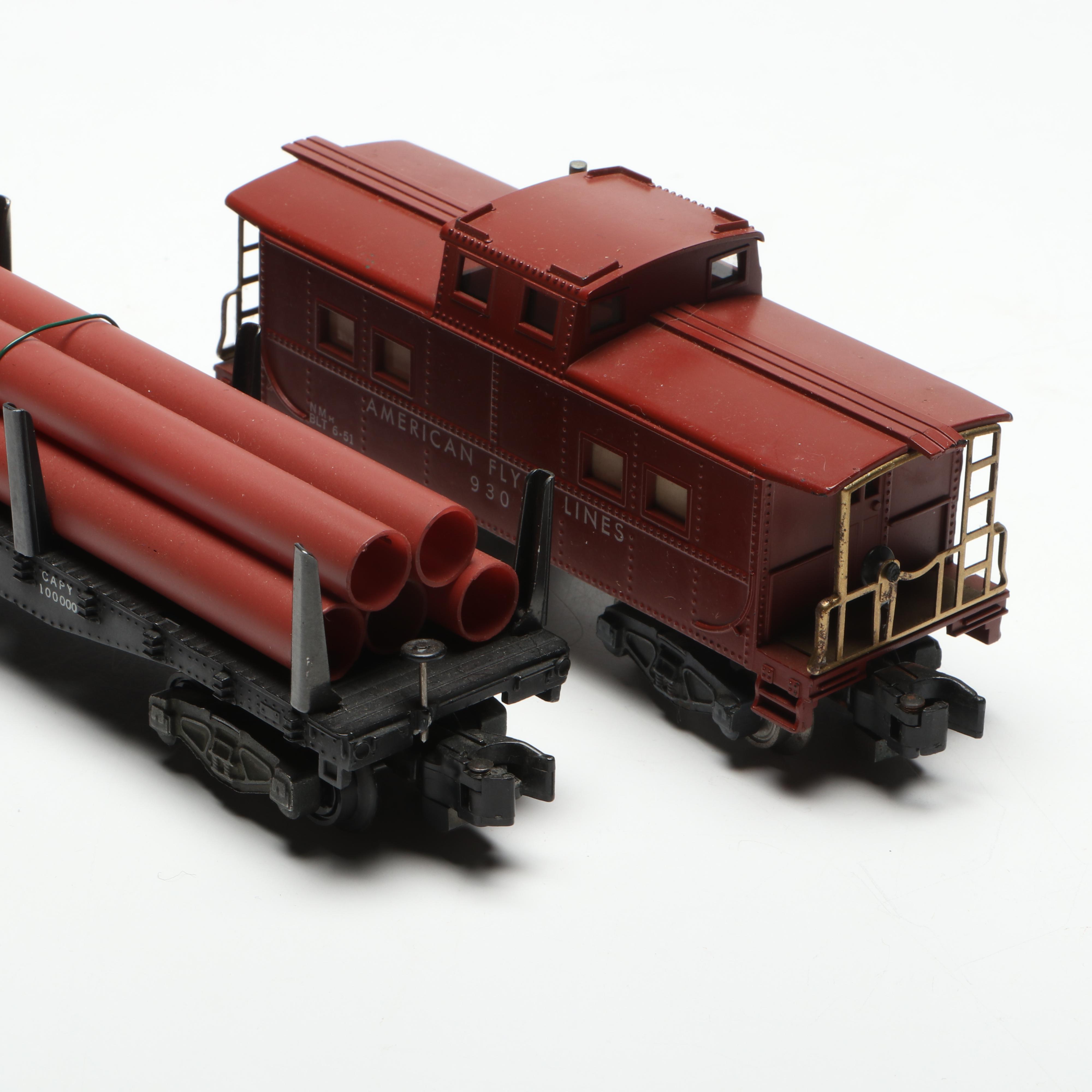 American Flyer Train Cars and Tracks with Transformer and Uncoupler