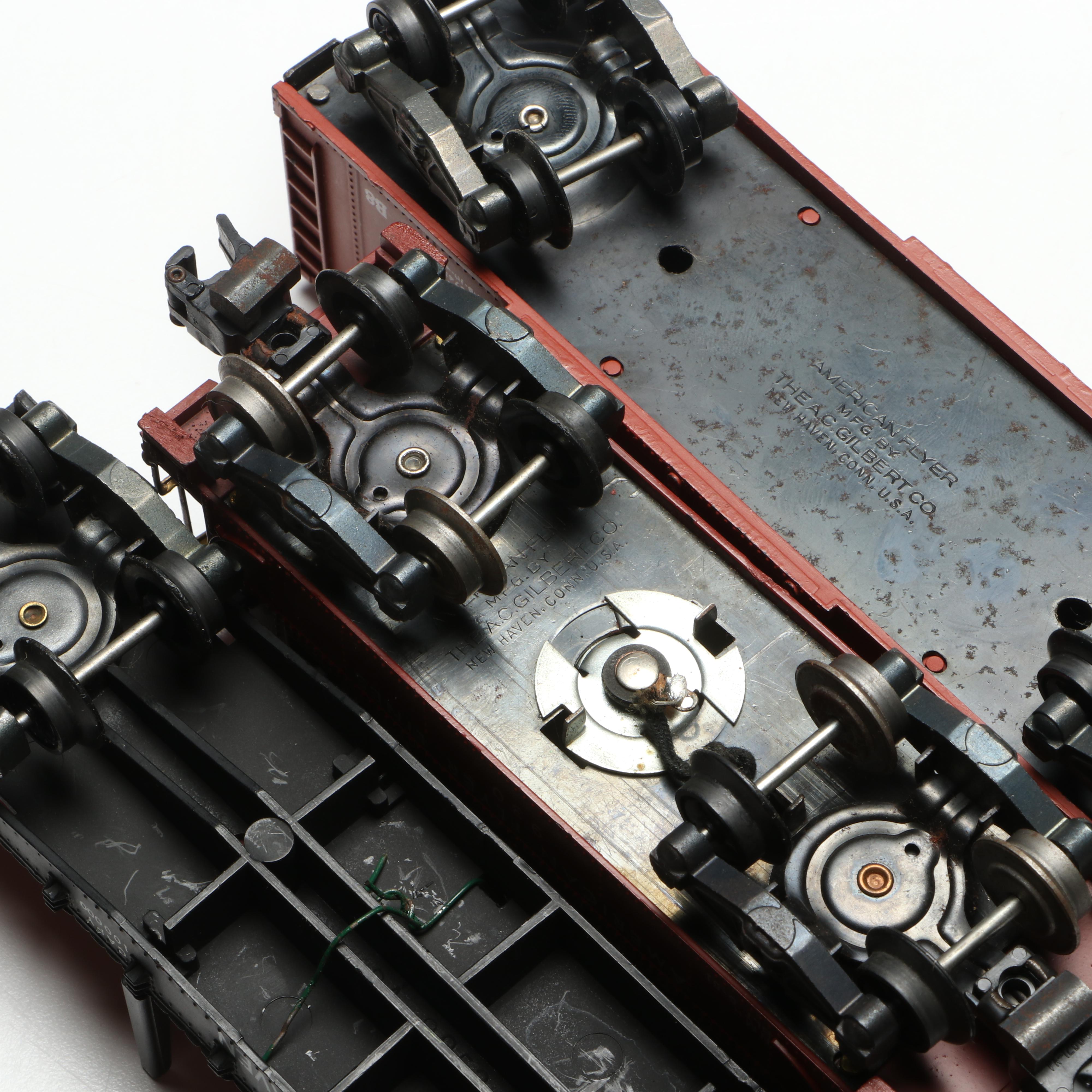 American Flyer Train Cars and Tracks with Transformer and Uncoupler