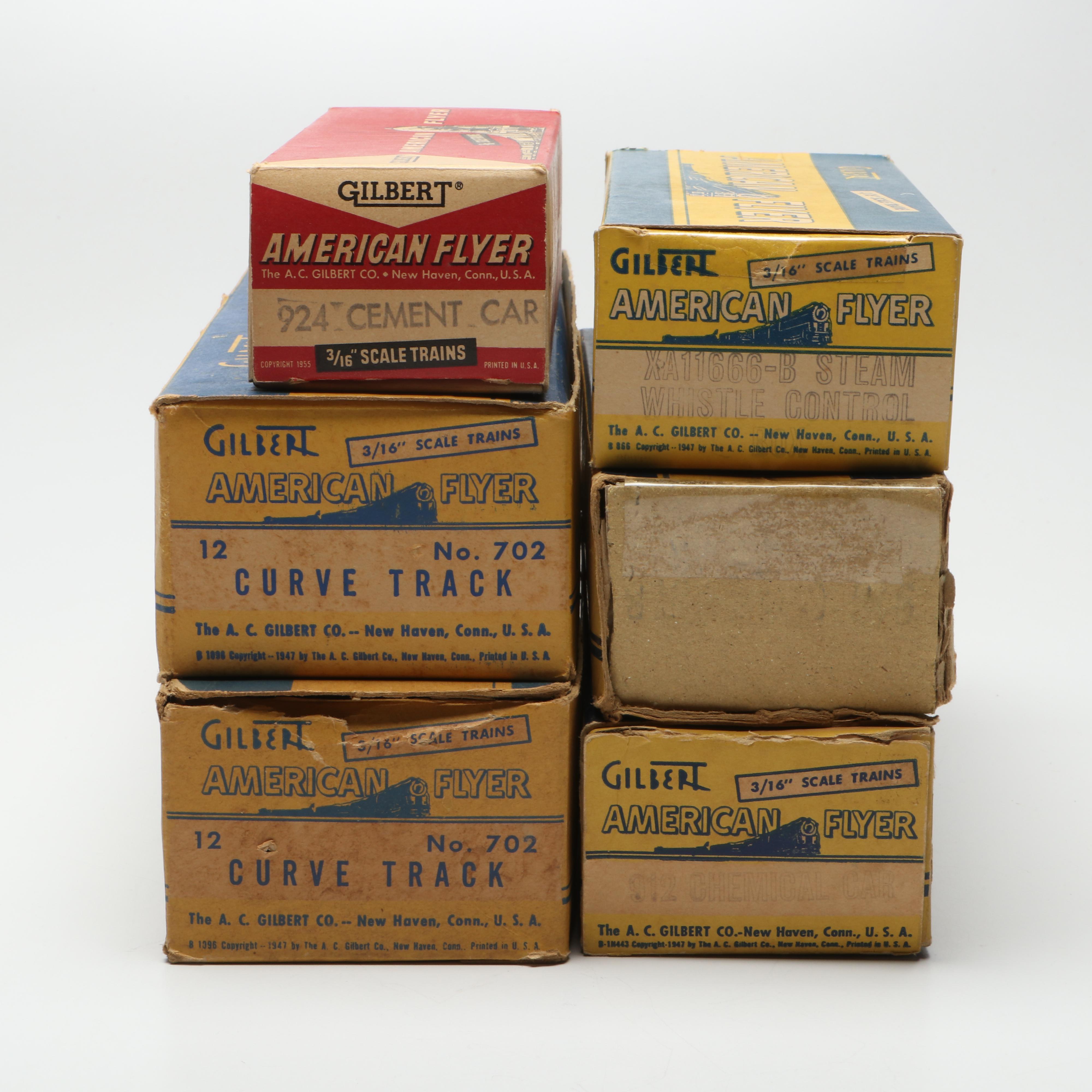 American Flyer Train Cars and Tracks with Transformer and Uncoupler