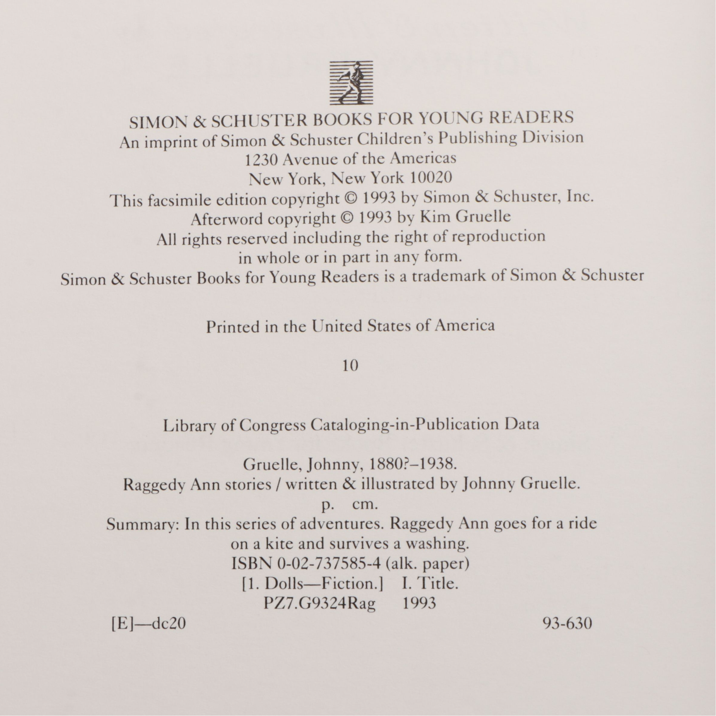 Reproduction Volland Raggedy Ann and Andy Dolls with Johnny Gruelle Books