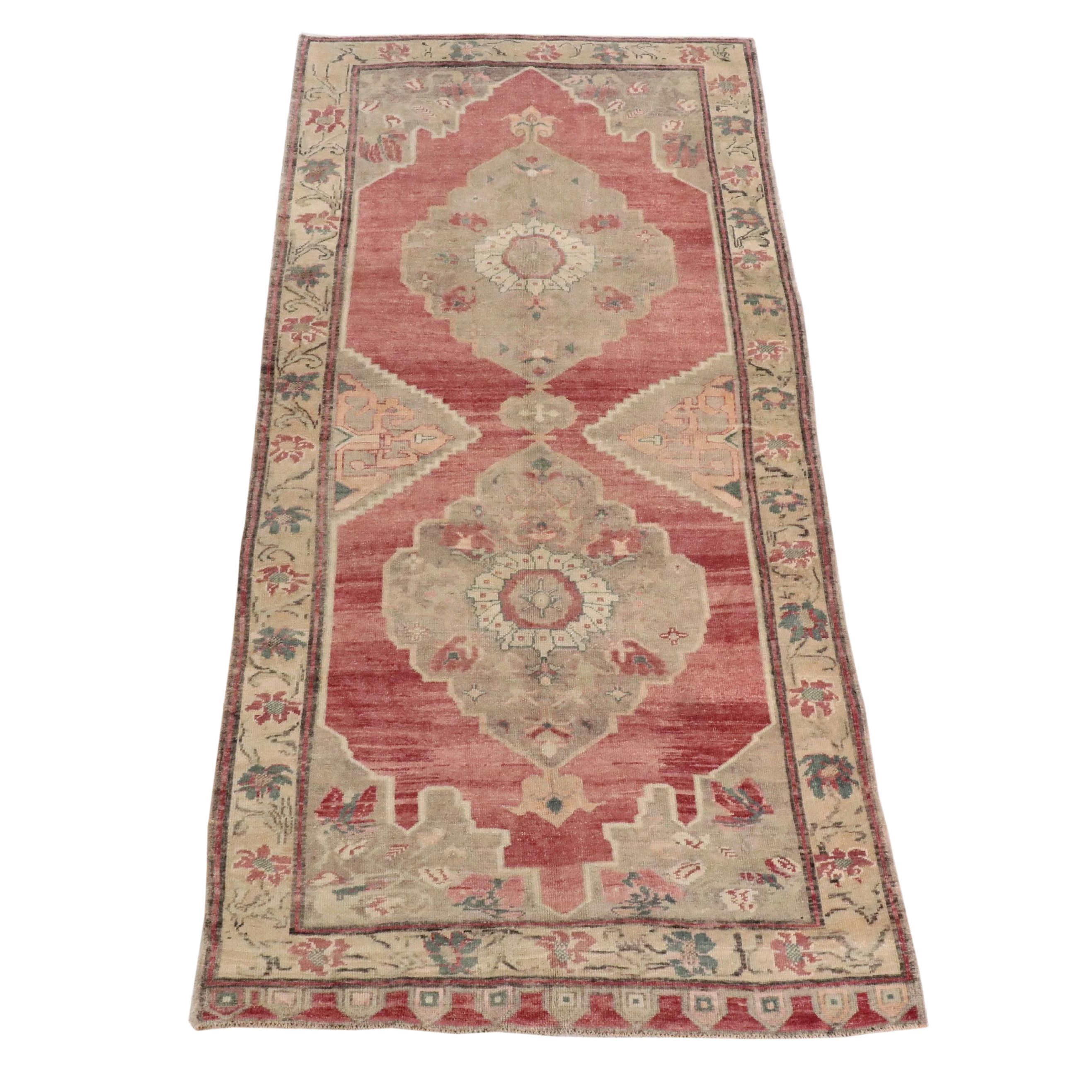 5' x 10'10 Hand-Knotted Turkish Anatolian Area Rug