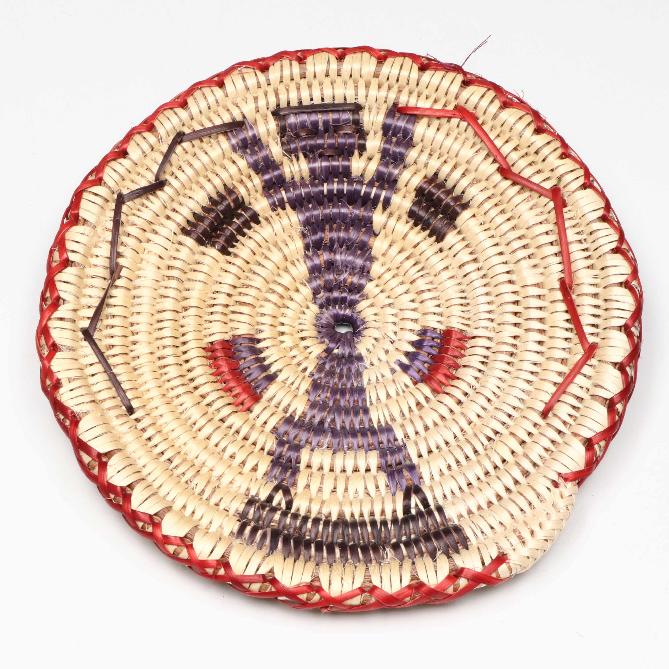 Diné (Navajo) Handwoven Figural Sumac Baskets