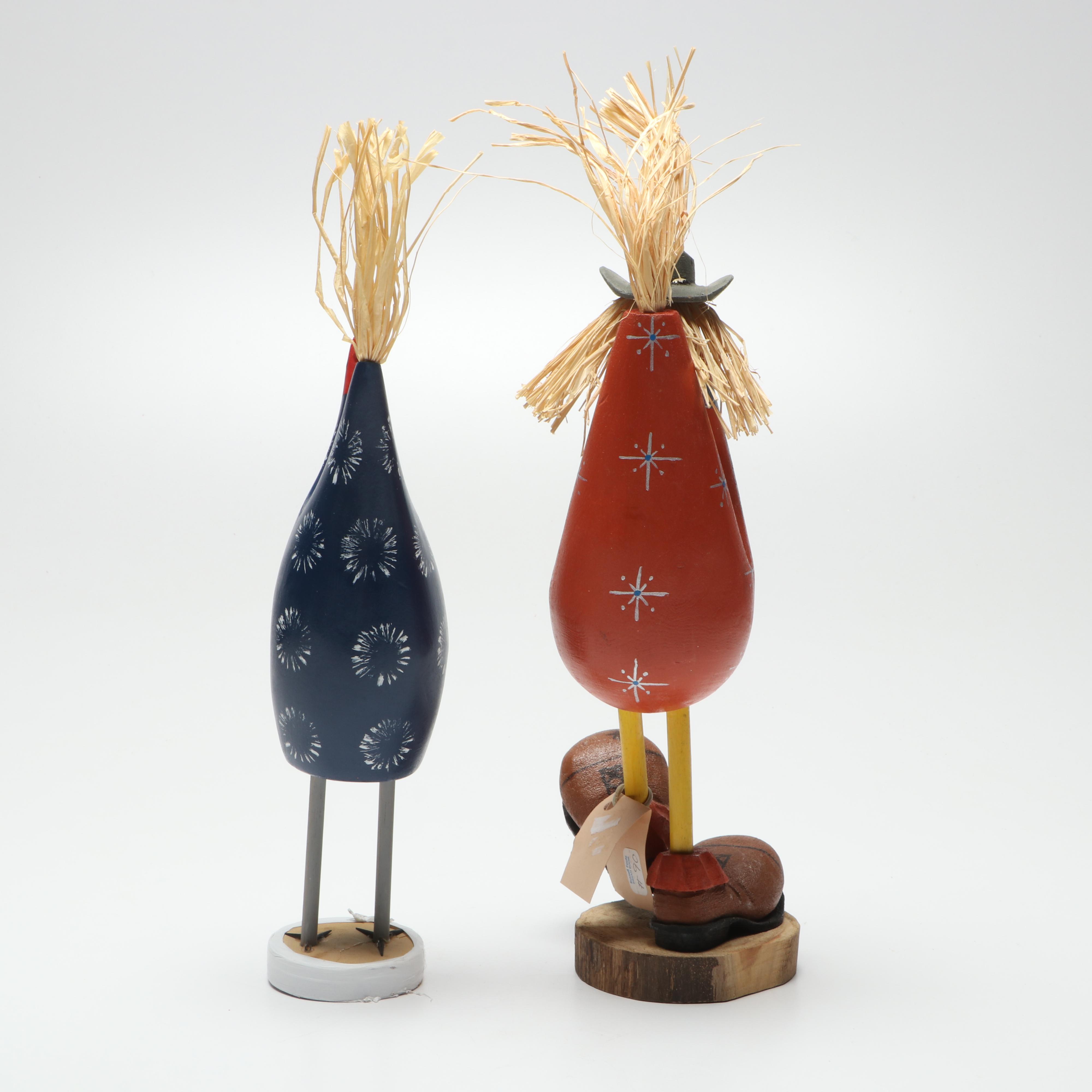 Marvin Jim Navajo with Other Handcrafted Folk Art Chicken