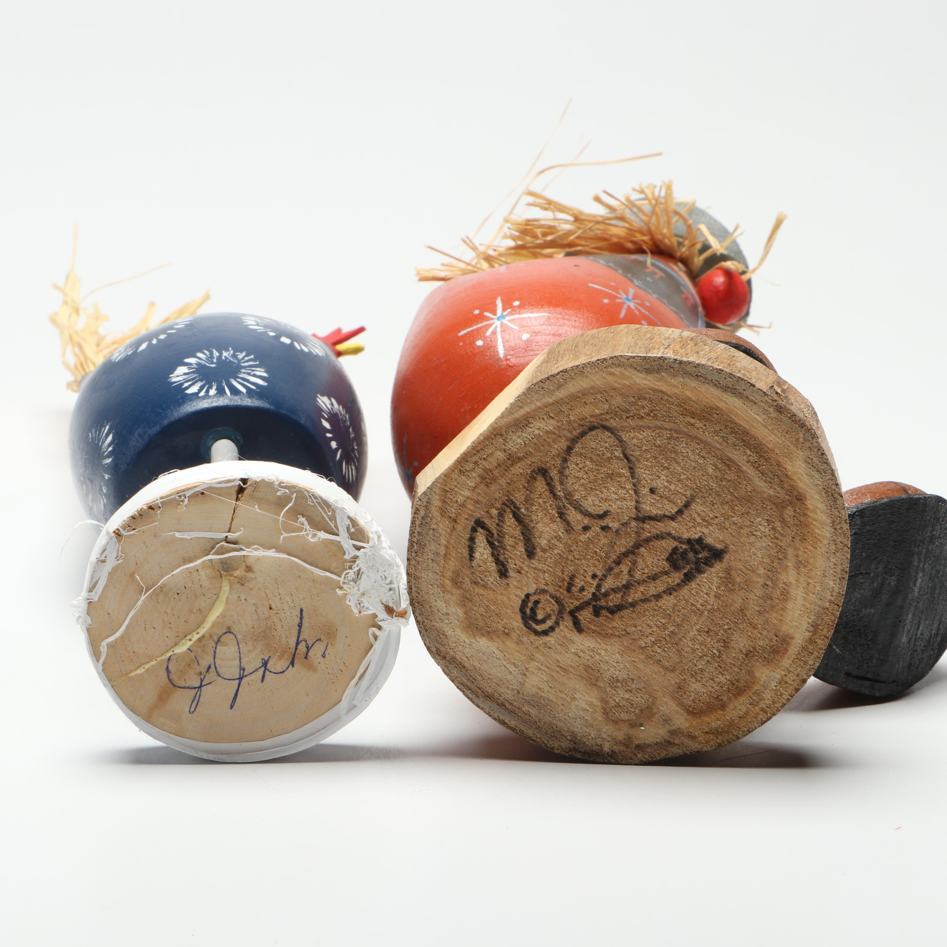 Marvin Jim Navajo with Other Handcrafted Folk Art Chicken