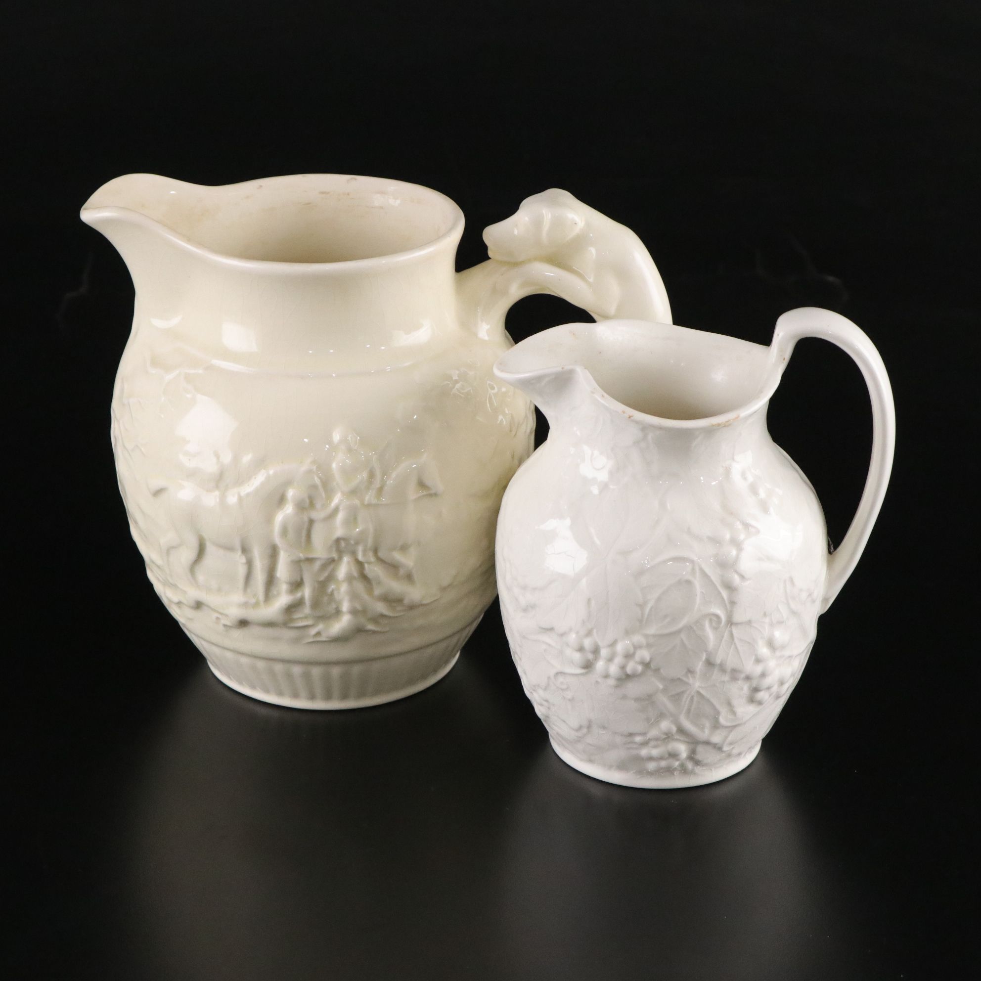Wedgwood "Devonshire" and "Strawberry & Vine" Pitchers
