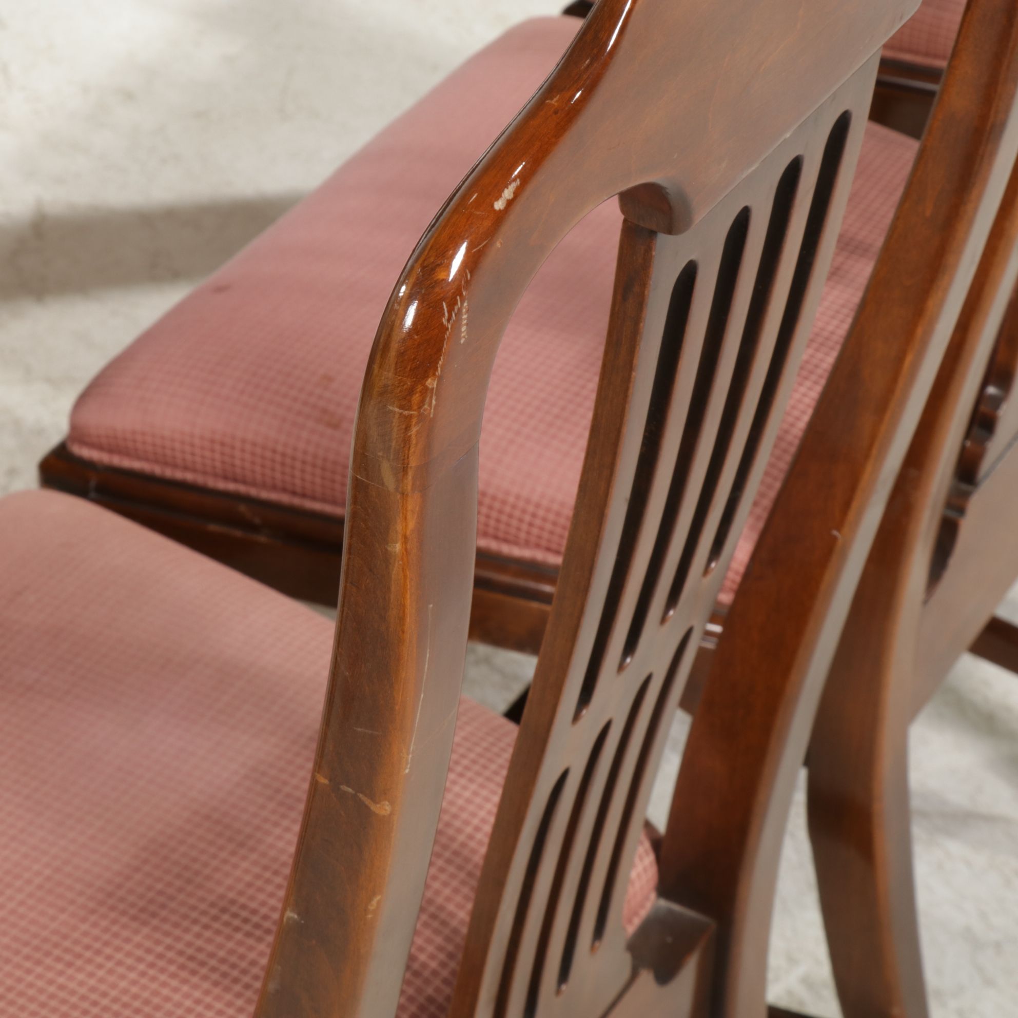 Mahogany Dining Table with Eight Chairs