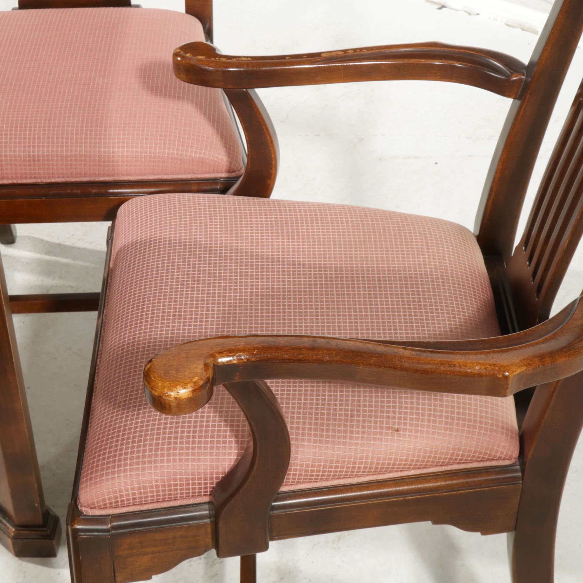 Mahogany Dining Table with Eight Chairs