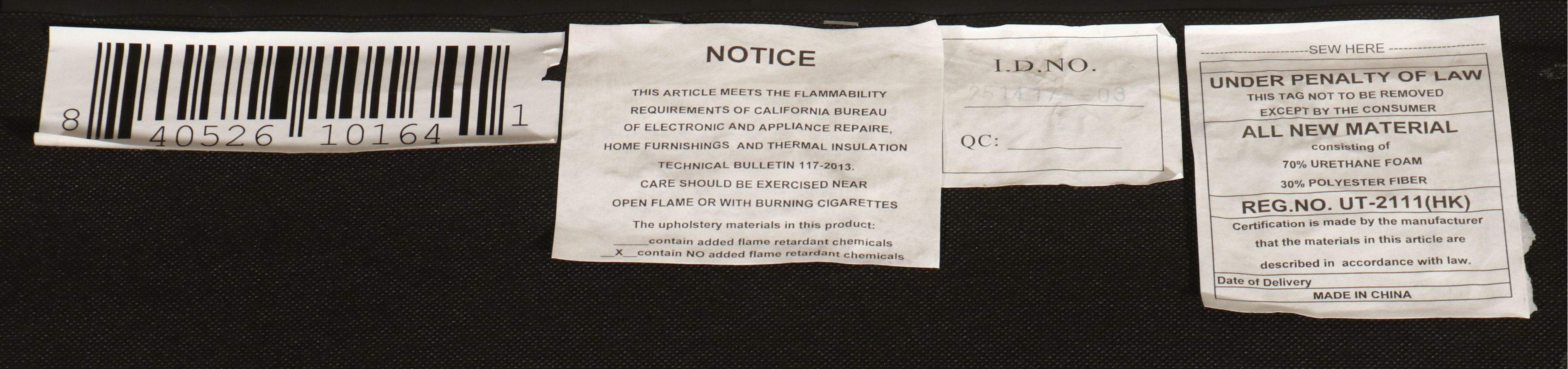 Macy's Modern Faux Leather Upholstered Sofa