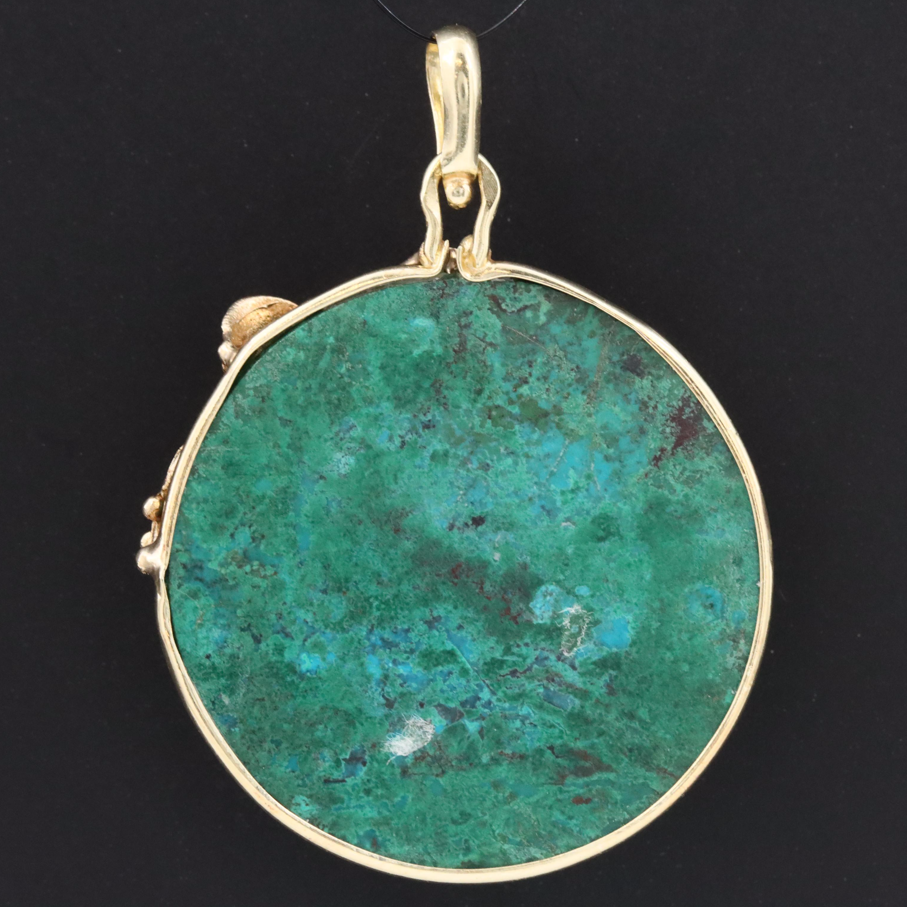 14K Eilat Stone Pendant