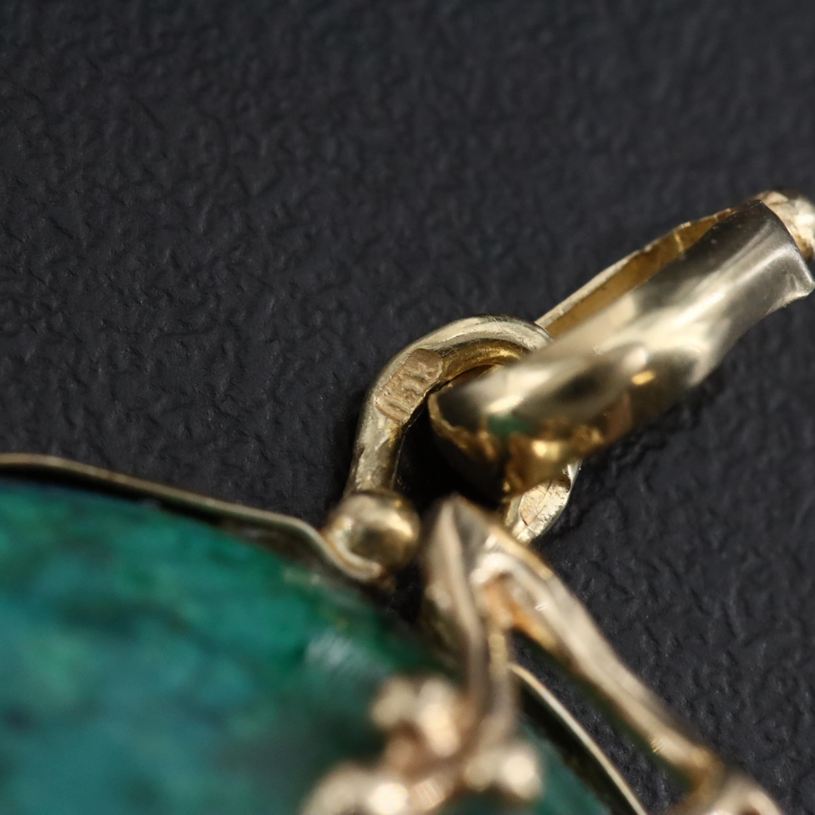 14K Eilat Stone Pendant