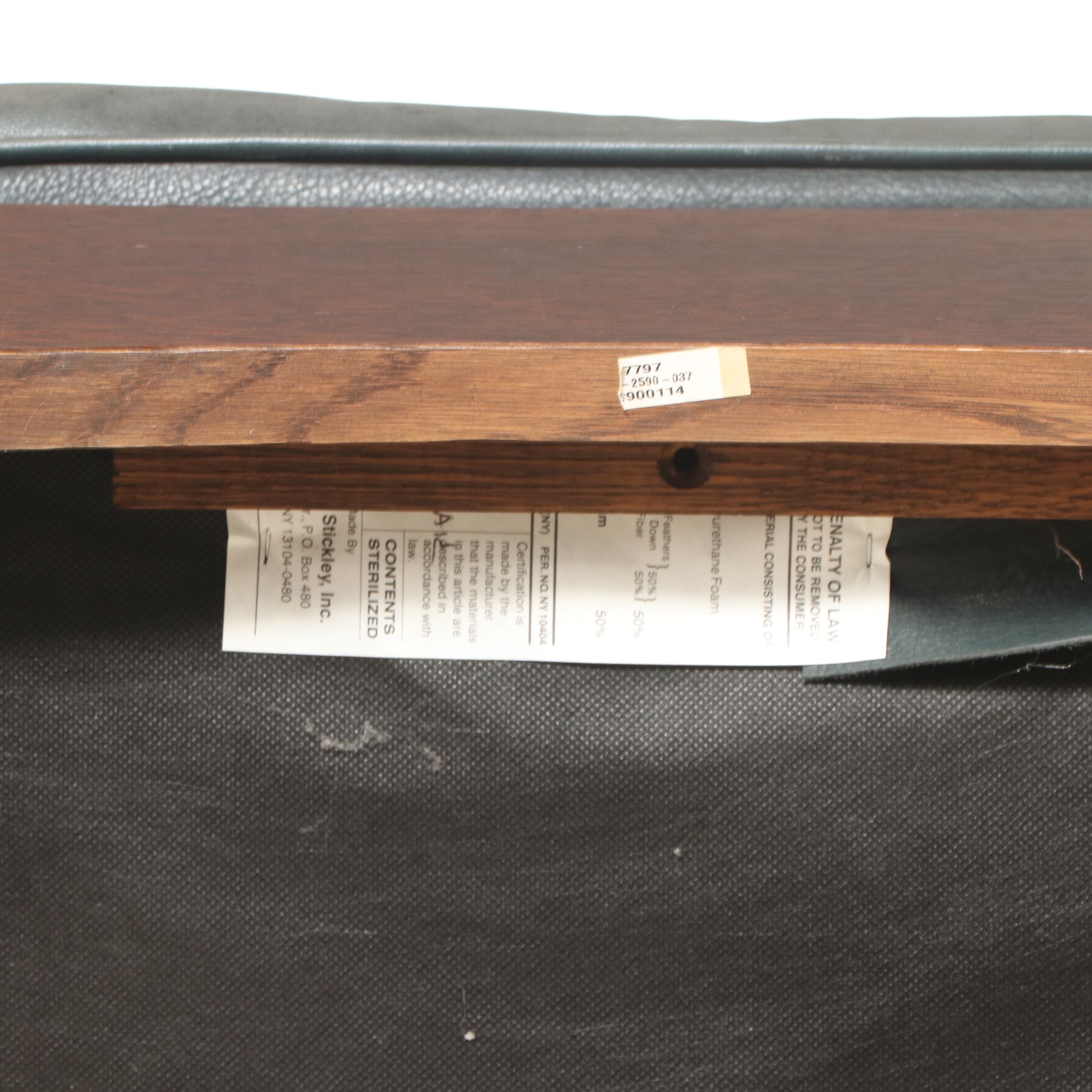 Craftsman Style Walnut and Leather Armchair