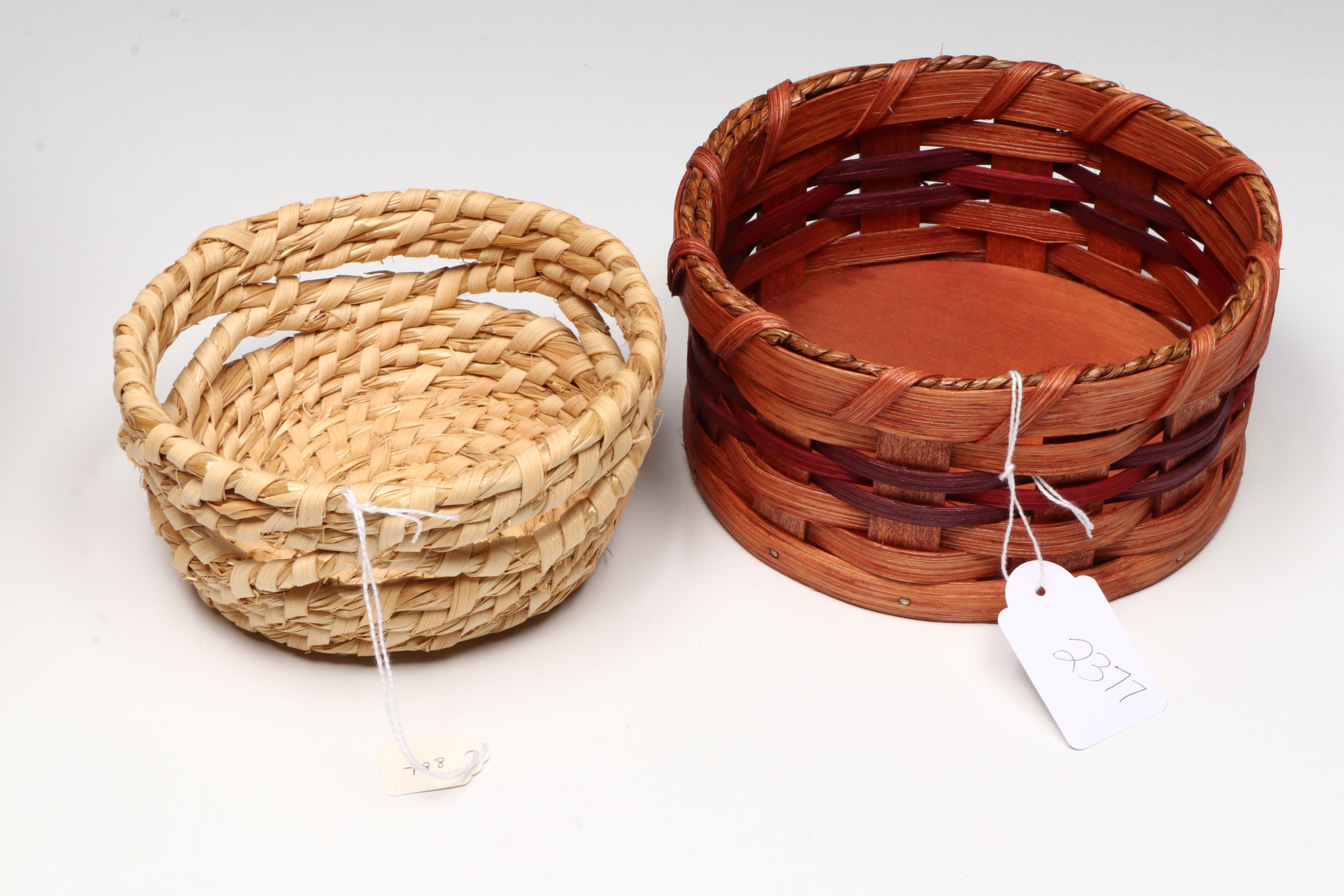 Nancy Coleman and Other Pennsylvania Dutch Rye Baskets with Amish Basketry