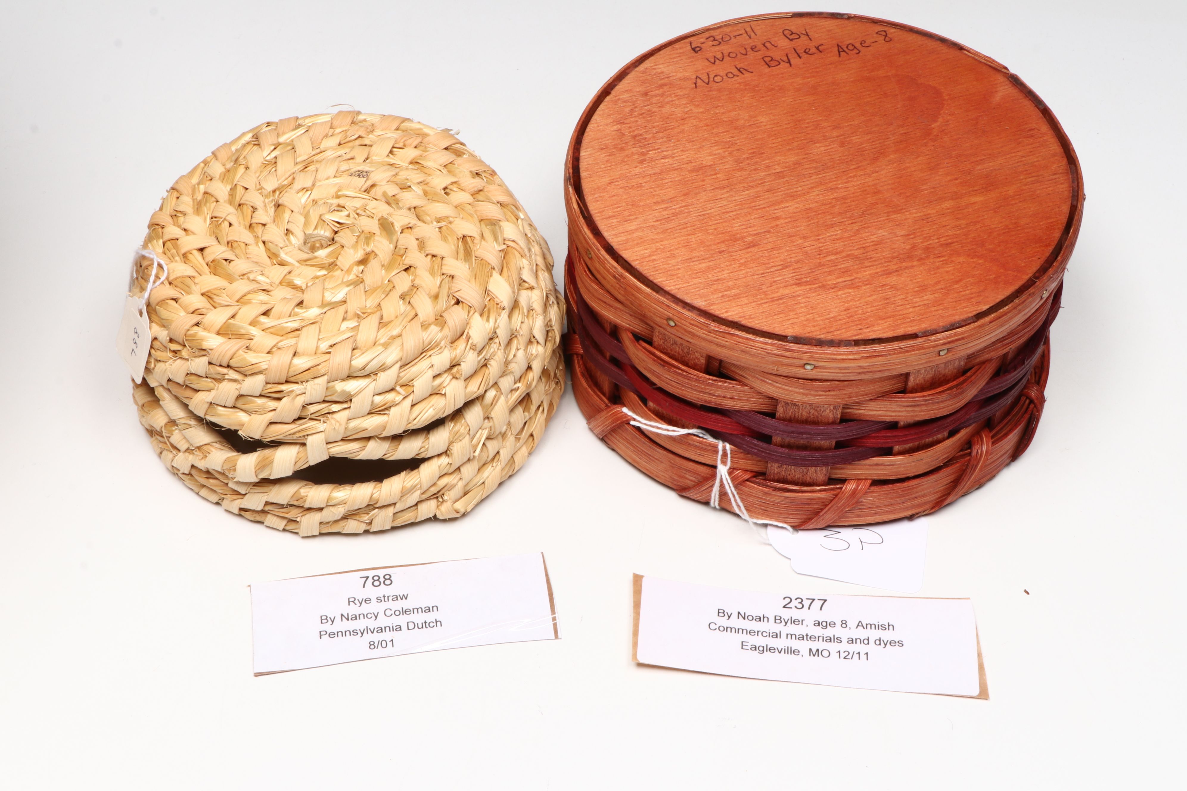Nancy Coleman and Other Pennsylvania Dutch Rye Baskets with Amish Basketry