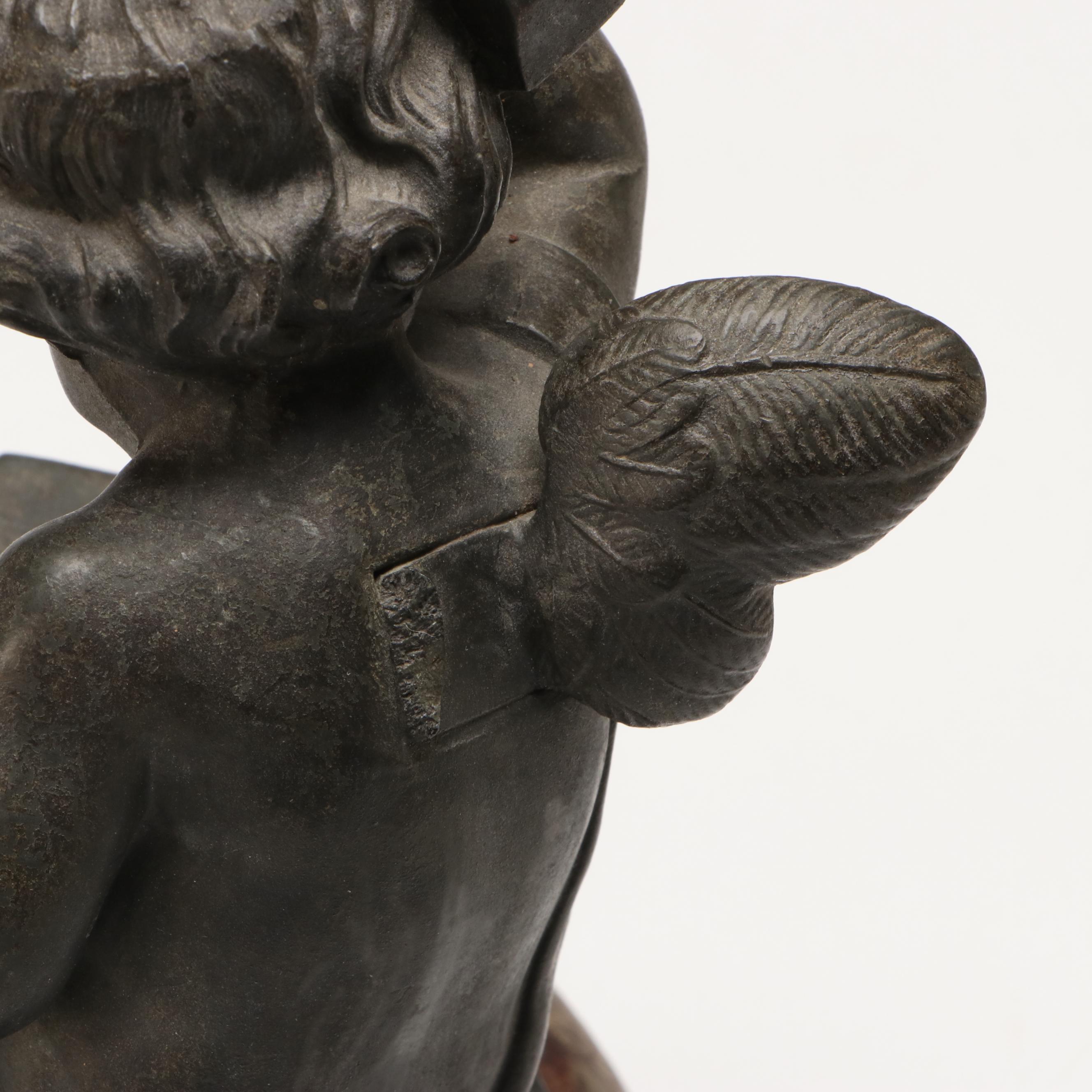 Cast Spelter Cherub Blacksmith Figure