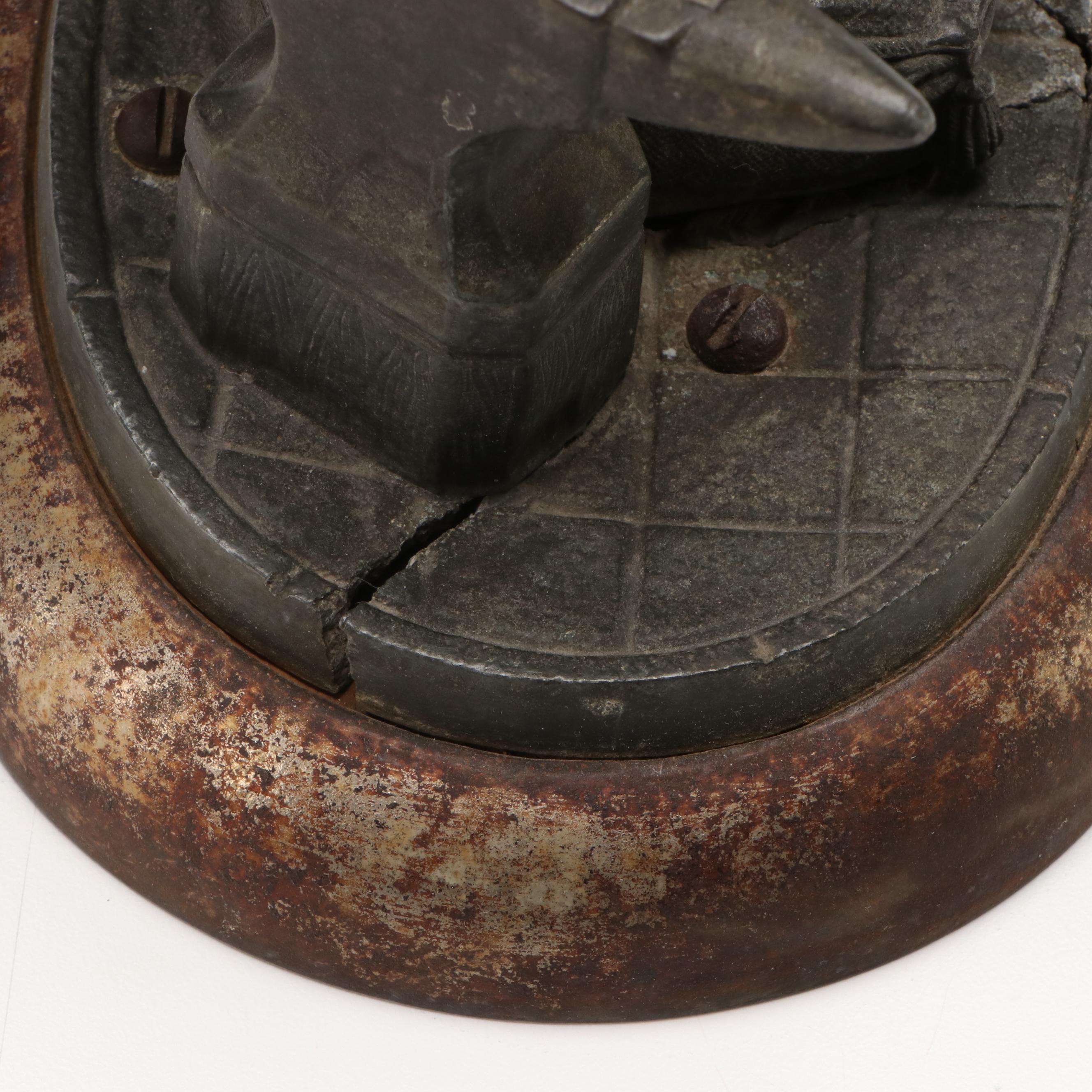 Cast Spelter Cherub Blacksmith Figure