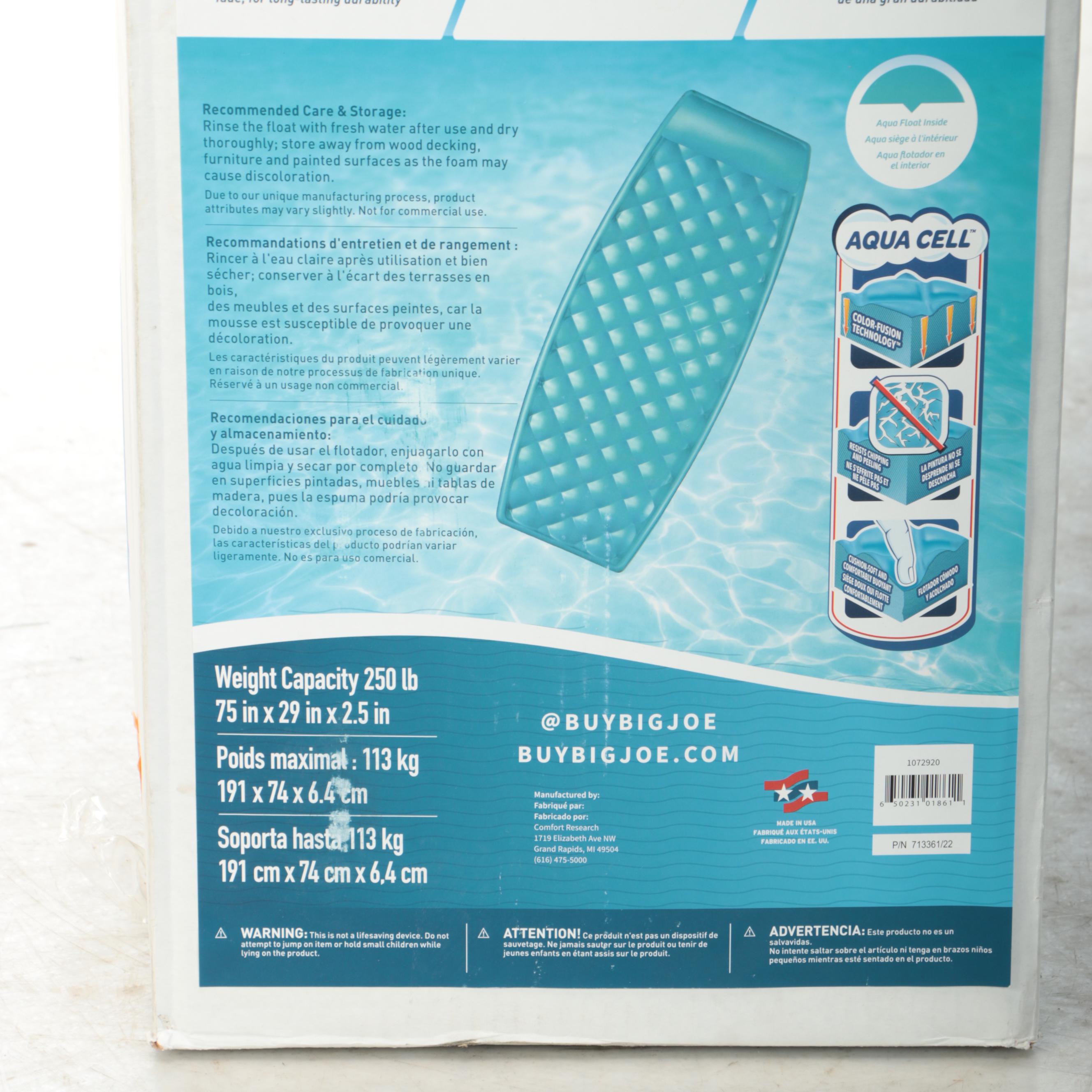 Big Joe Aquaria Solana Pool Float