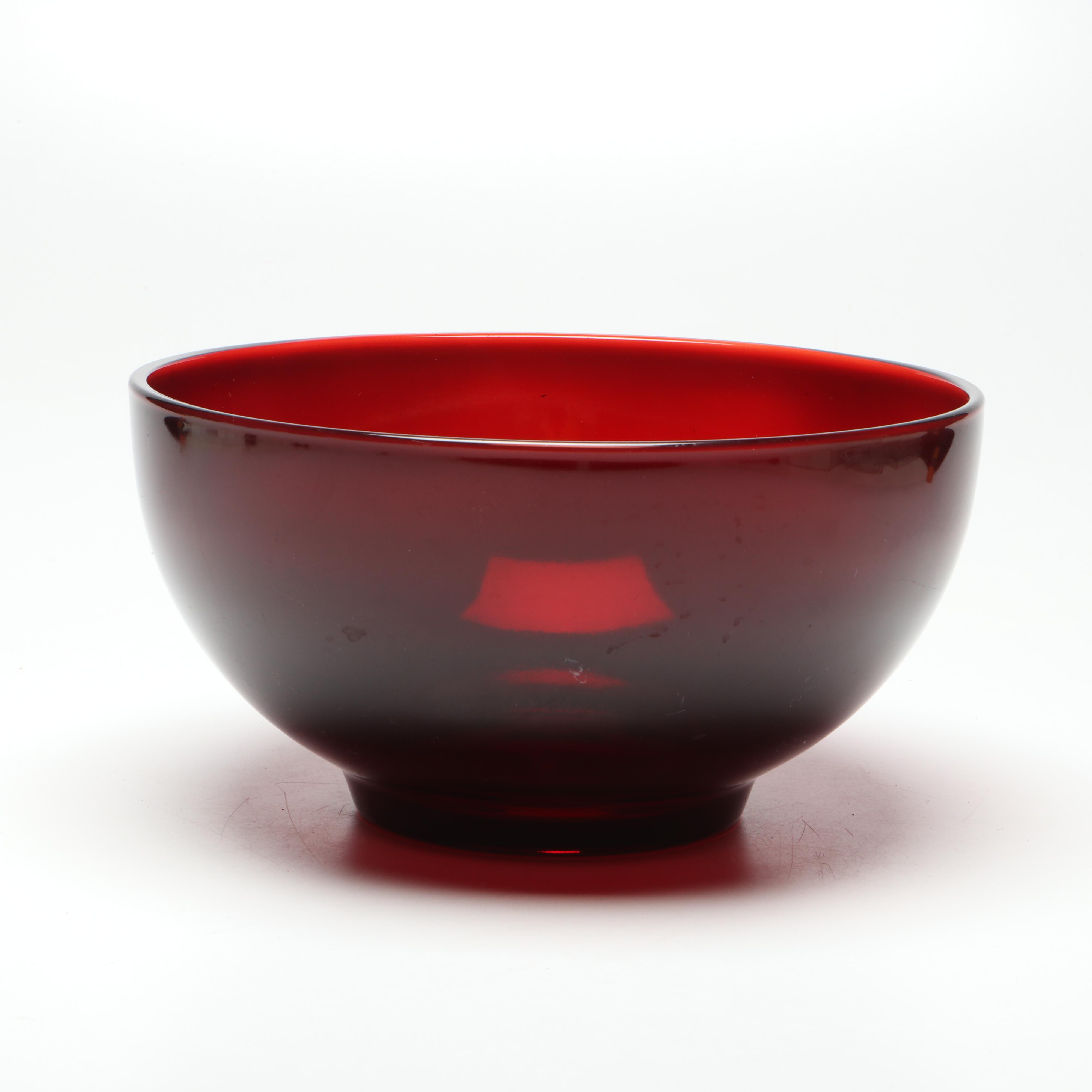 Paden City "Glades" Ruby Glass Ewer, Anchor Hocking & More Tablewares