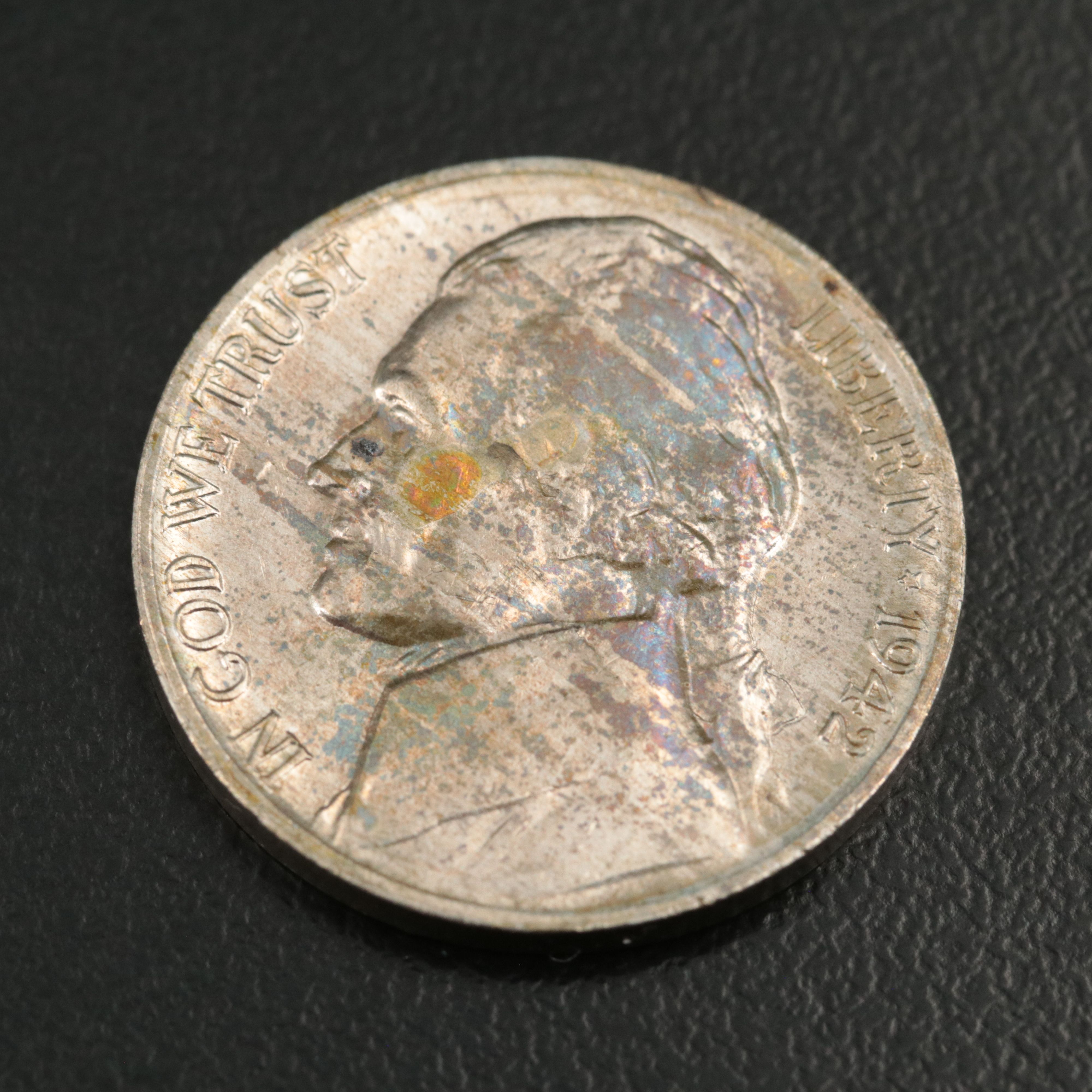 Thirty-Nine Uncirculated 1942-P Silver War Nickels