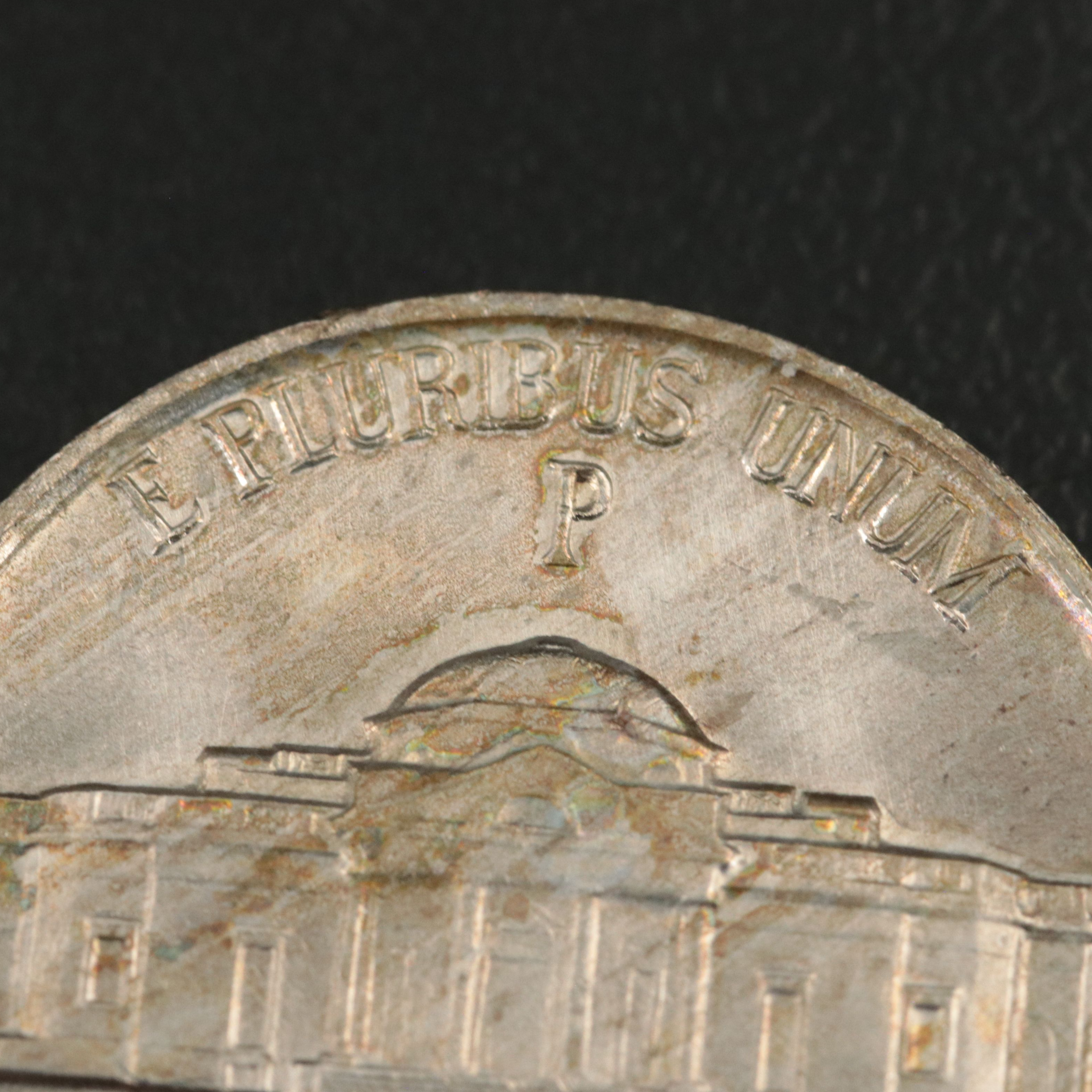 Thirty-Nine Uncirculated 1942-P Silver War Nickels