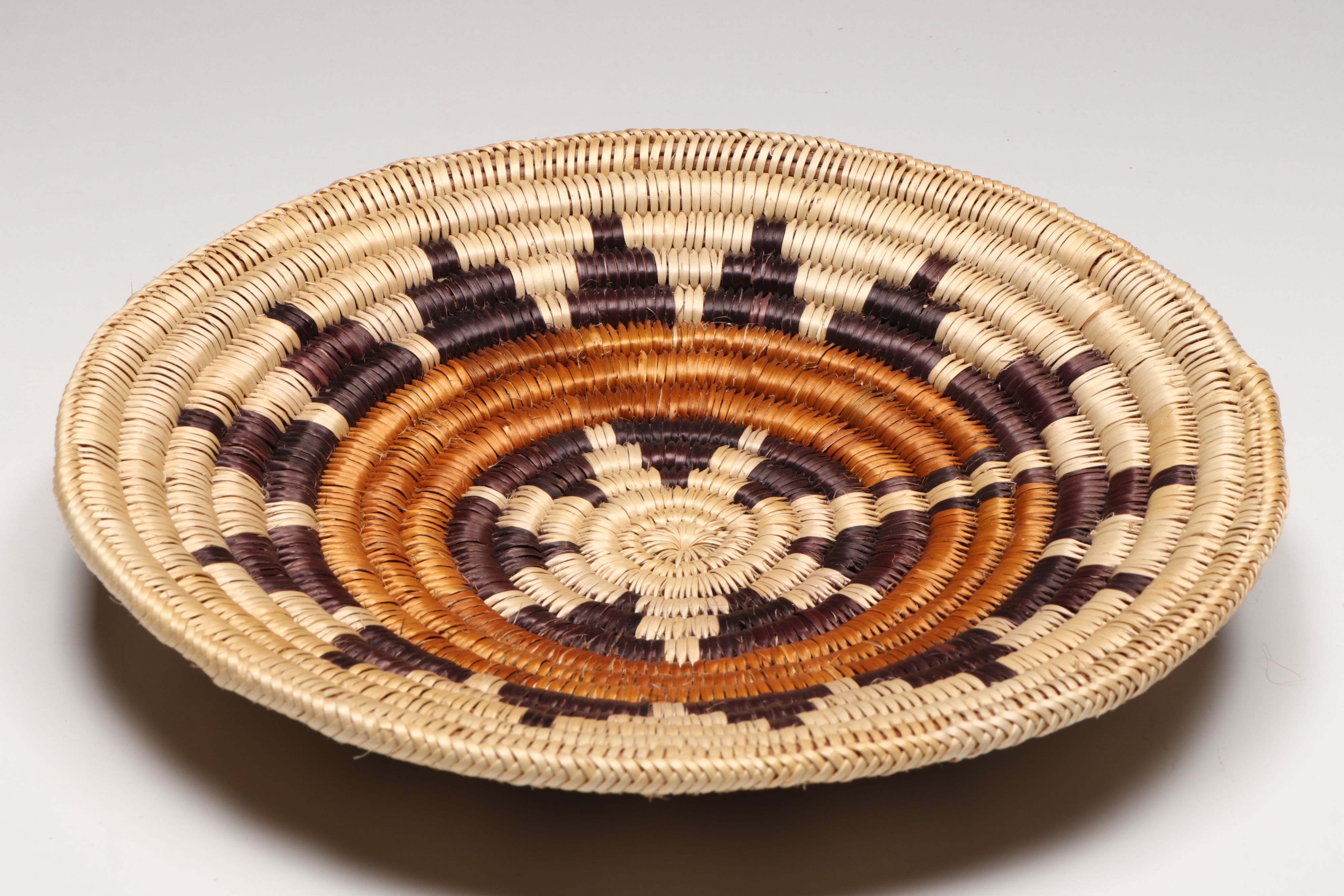 Louise Nimrod Diné (Navajo) Sumac Wedding Basket with Mountain Mahogany Dye