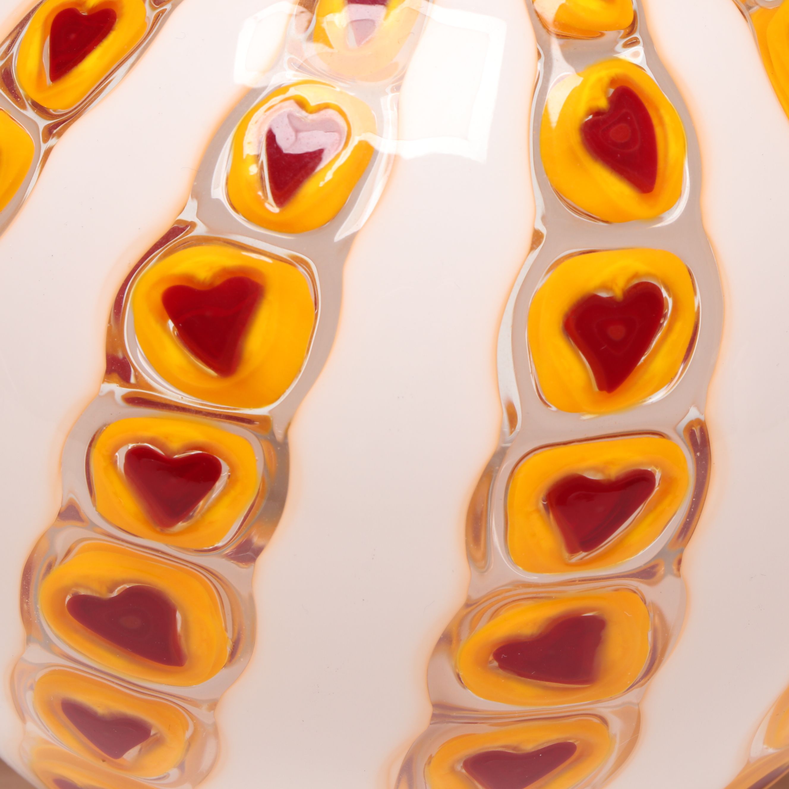 Sam Stang Handblown Art Glass Ball Vase