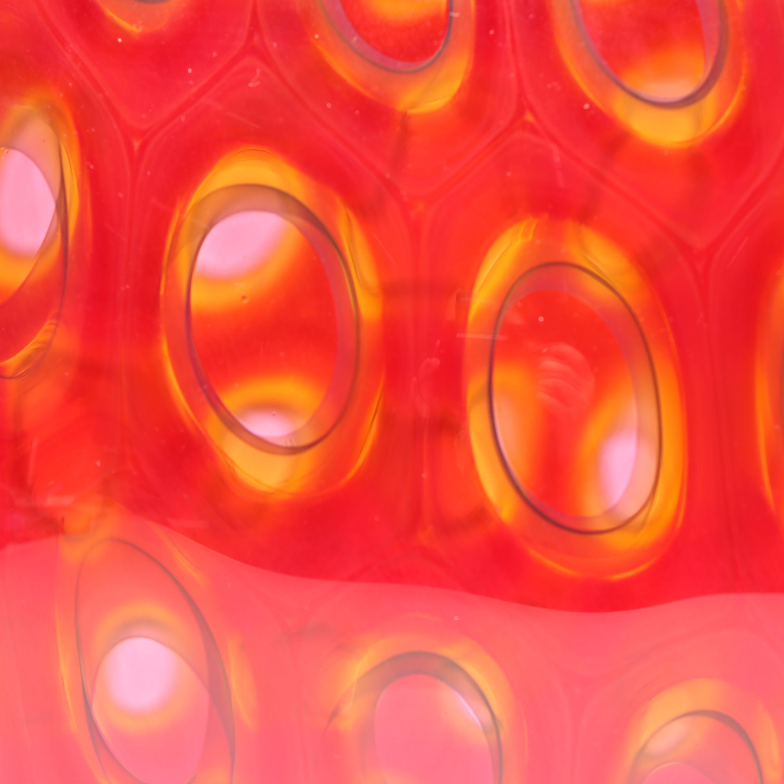 Sam Stang Handblown Art Glass Vase with Murrine Caning